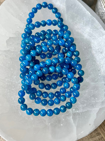 Gemmy Blue Apatite Bracelet - Purple Door Alchemy