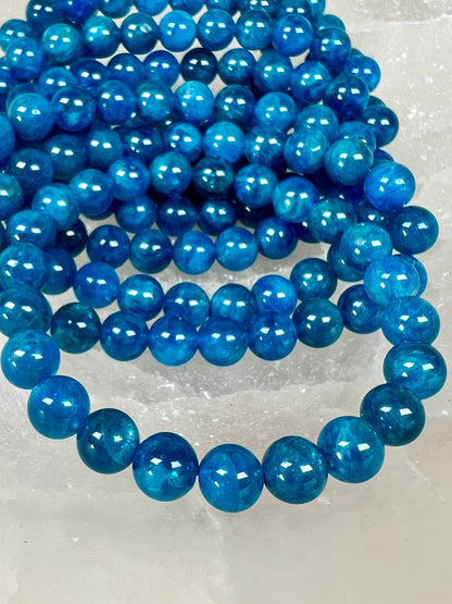 Gemmy Blue Apatite Bracelet - Purple Door Alchemy