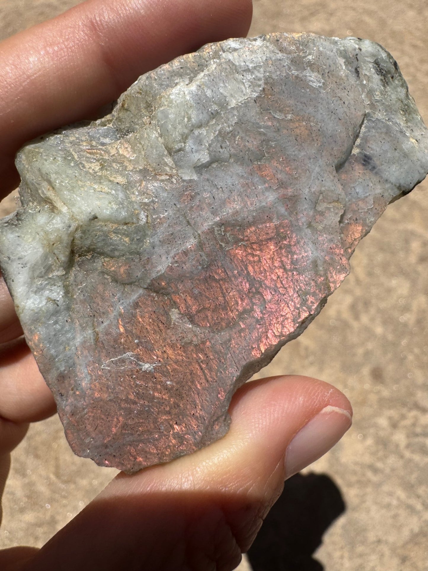 Golden Flash Labradorite Polished Slab 52g - Purple Door Alchemy