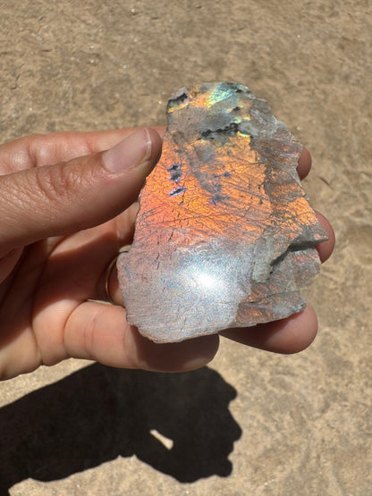 Golden Flash Labradorite Polished Slab 52g - Purple Door Alchemy