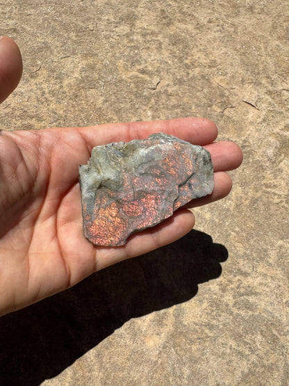 Golden Flash Labradorite Polished Slab 52g - Purple Door Alchemy