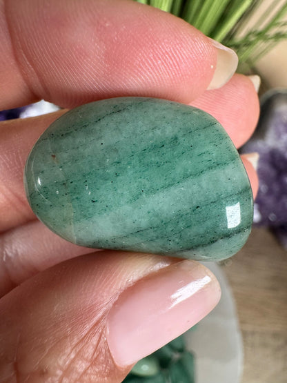 Green Aventurine Tumble - Purple Door Alchemy