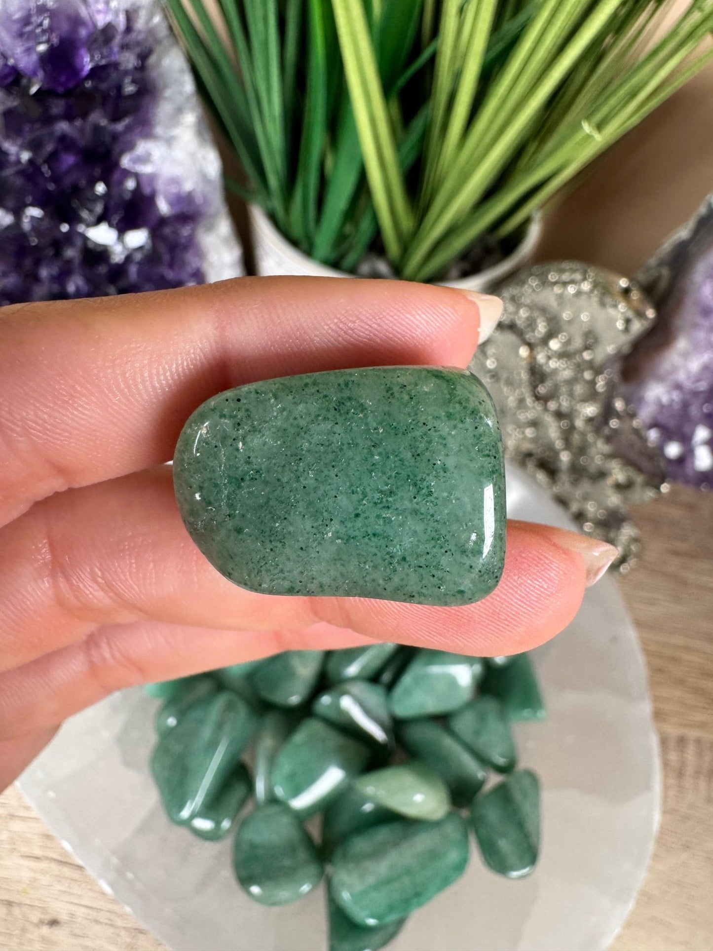 Green Aventurine Tumble - Purple Door Alchemy