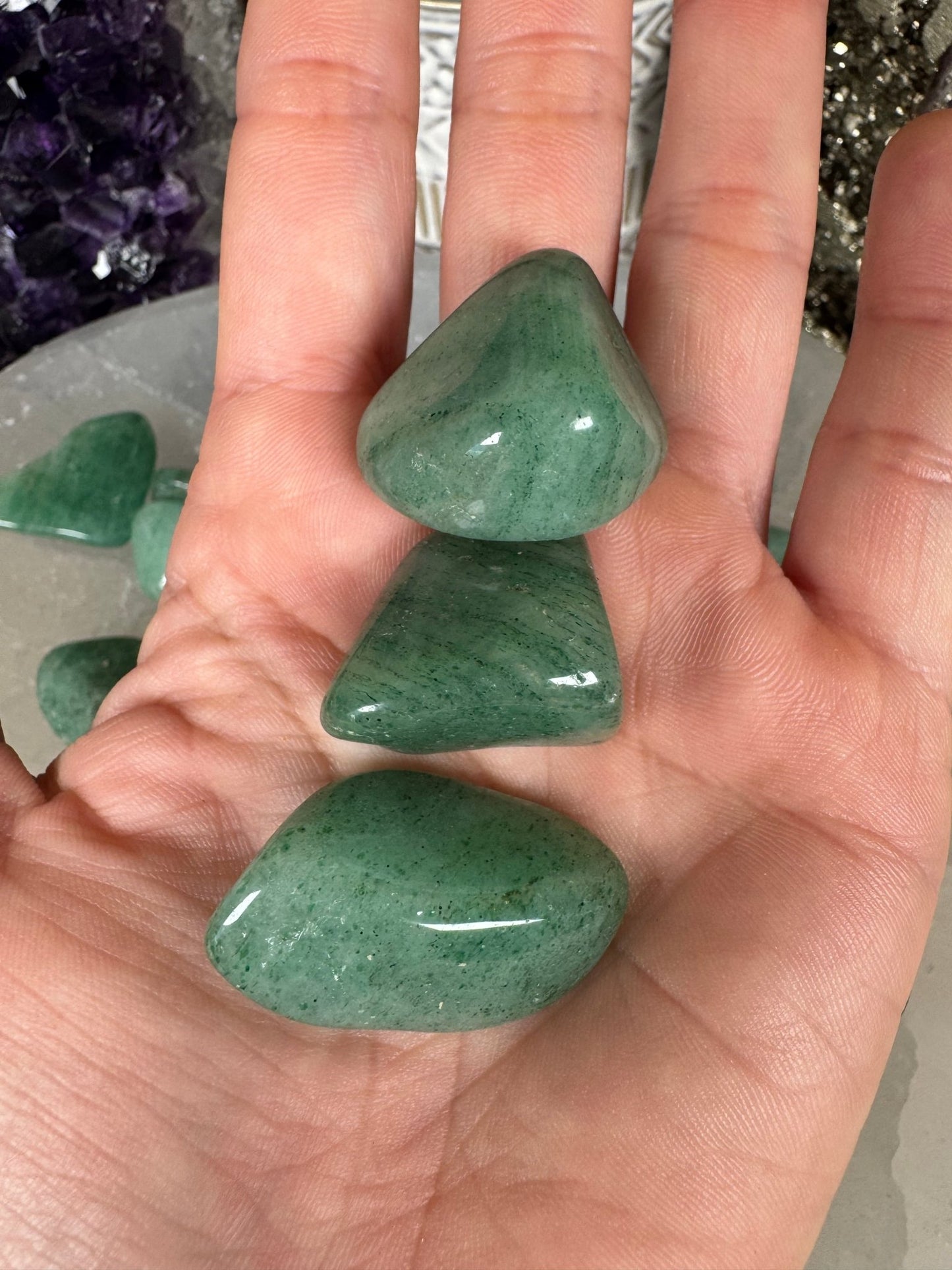 Green Aventurine Tumble - Purple Door Alchemy