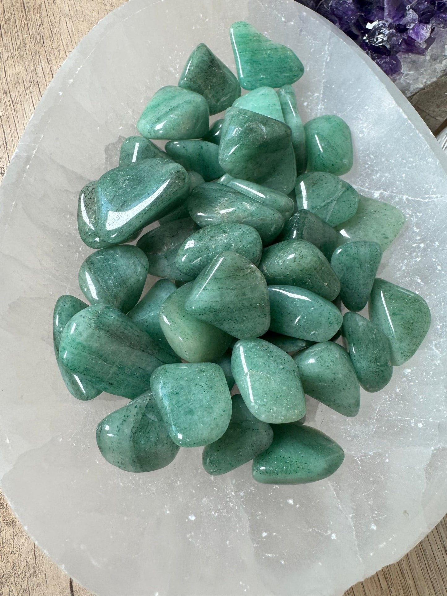 Green Aventurine Tumble - Purple Door Alchemy