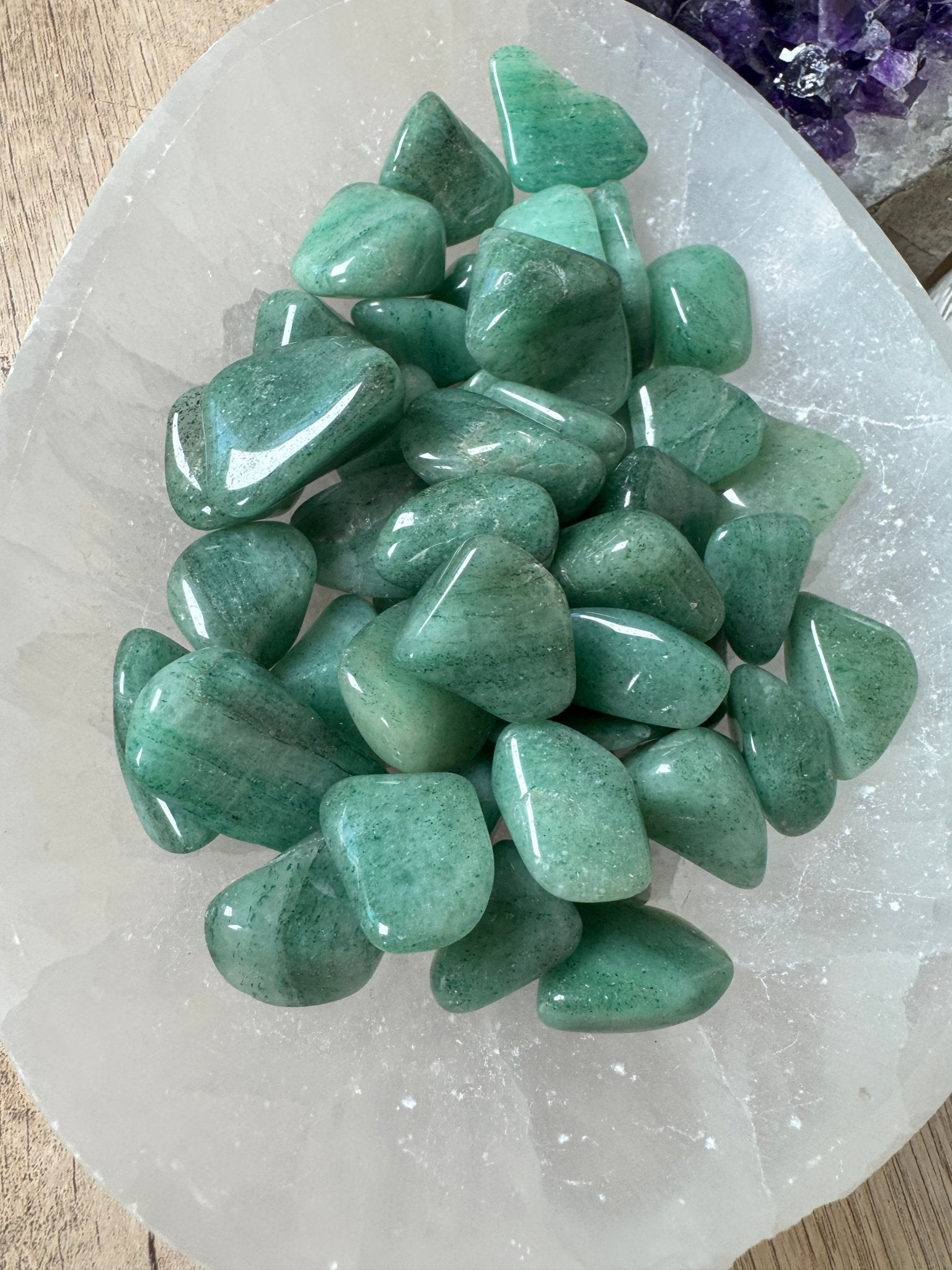 Green Aventurine Tumble - Purple Door Alchemy