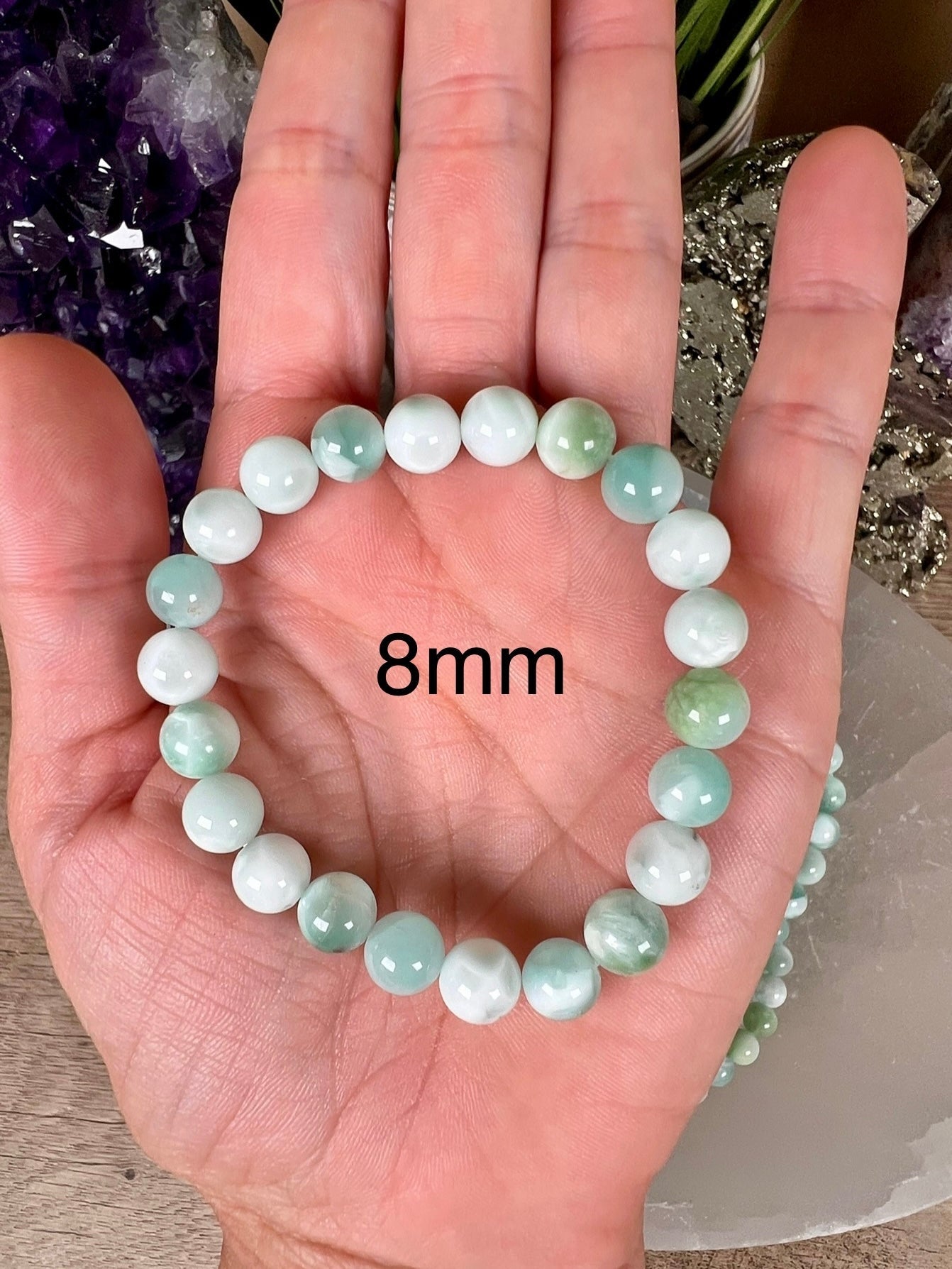 Green Pectolite Bracelet - Purple Door Alchemy