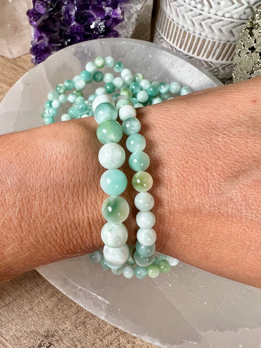 Green Pectolite Bracelet - Purple Door Alchemy