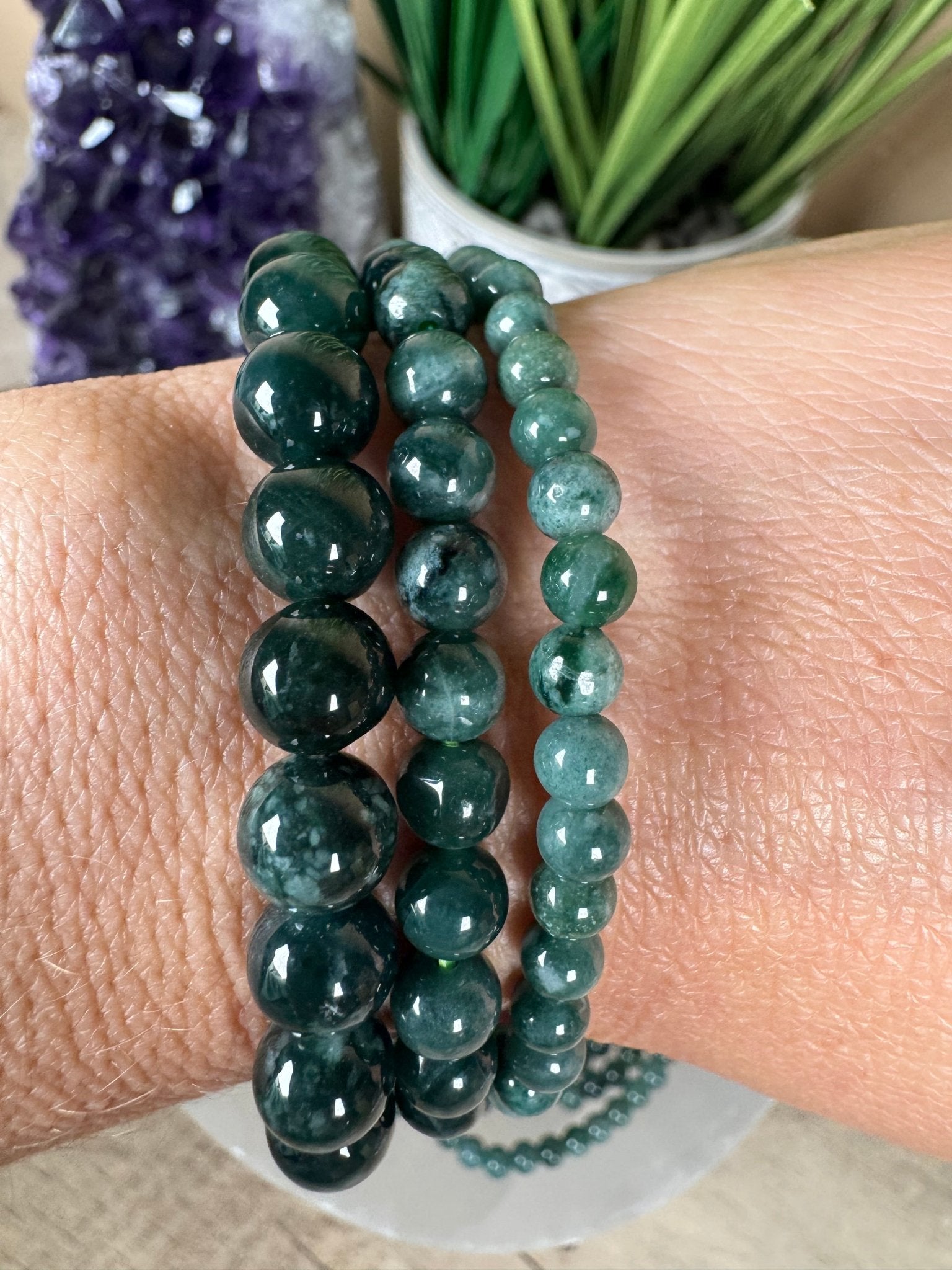 Guatemalan Jade Bracelet - Purple Door Alchemy