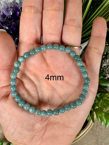 Guatemalan Jade Bracelet - Light Blue - Purple Door Alchemy