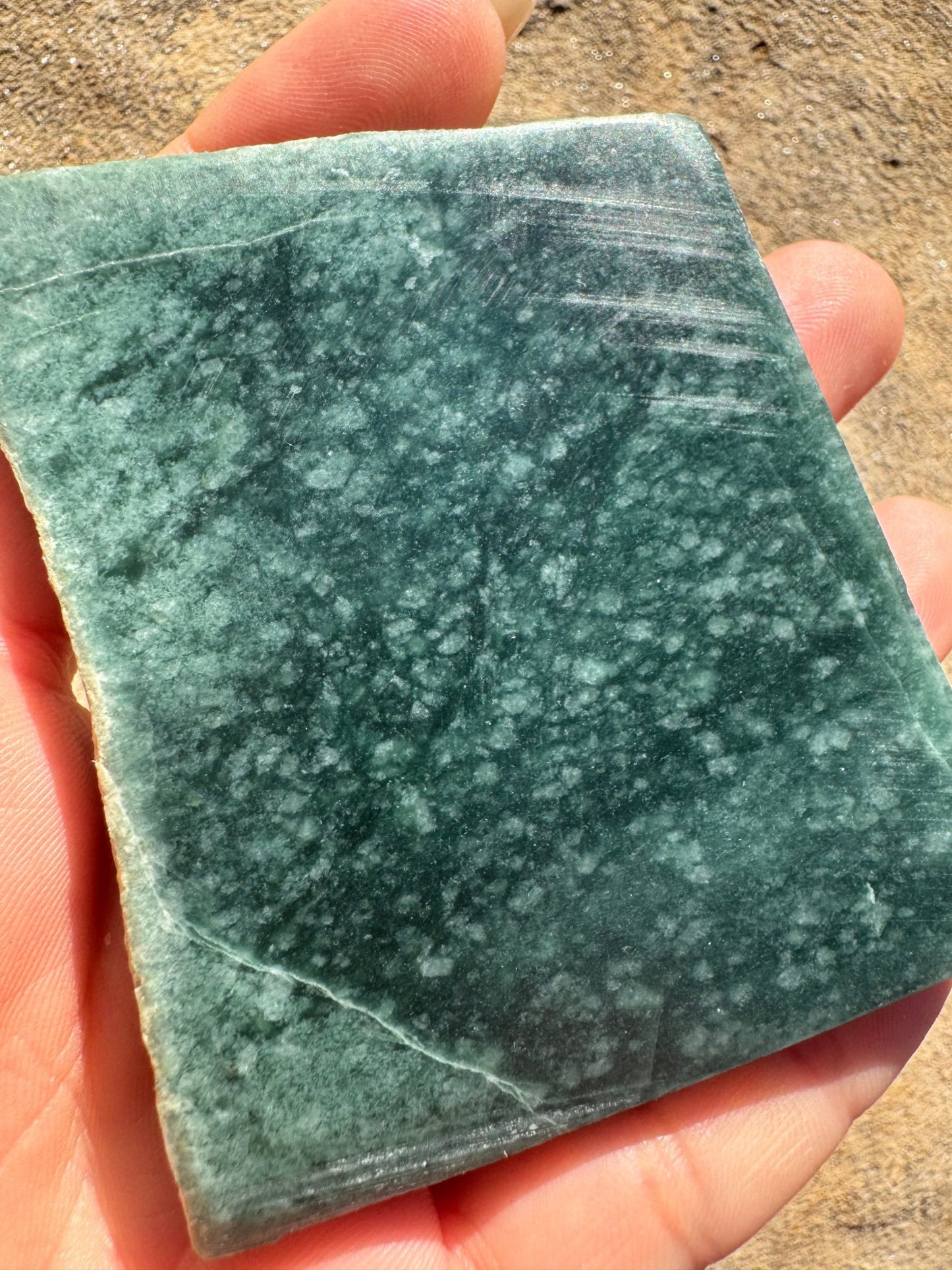 Guatemalan Jade Slab 104g - Purple Door Alchemy