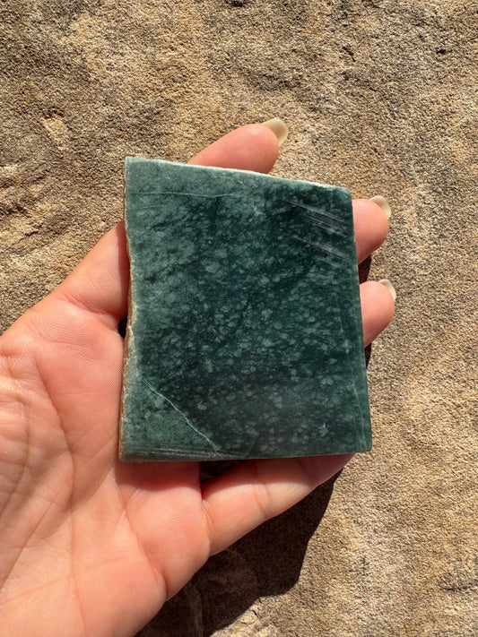 Guatemalan Jade Slab 104g - Purple Door Alchemy