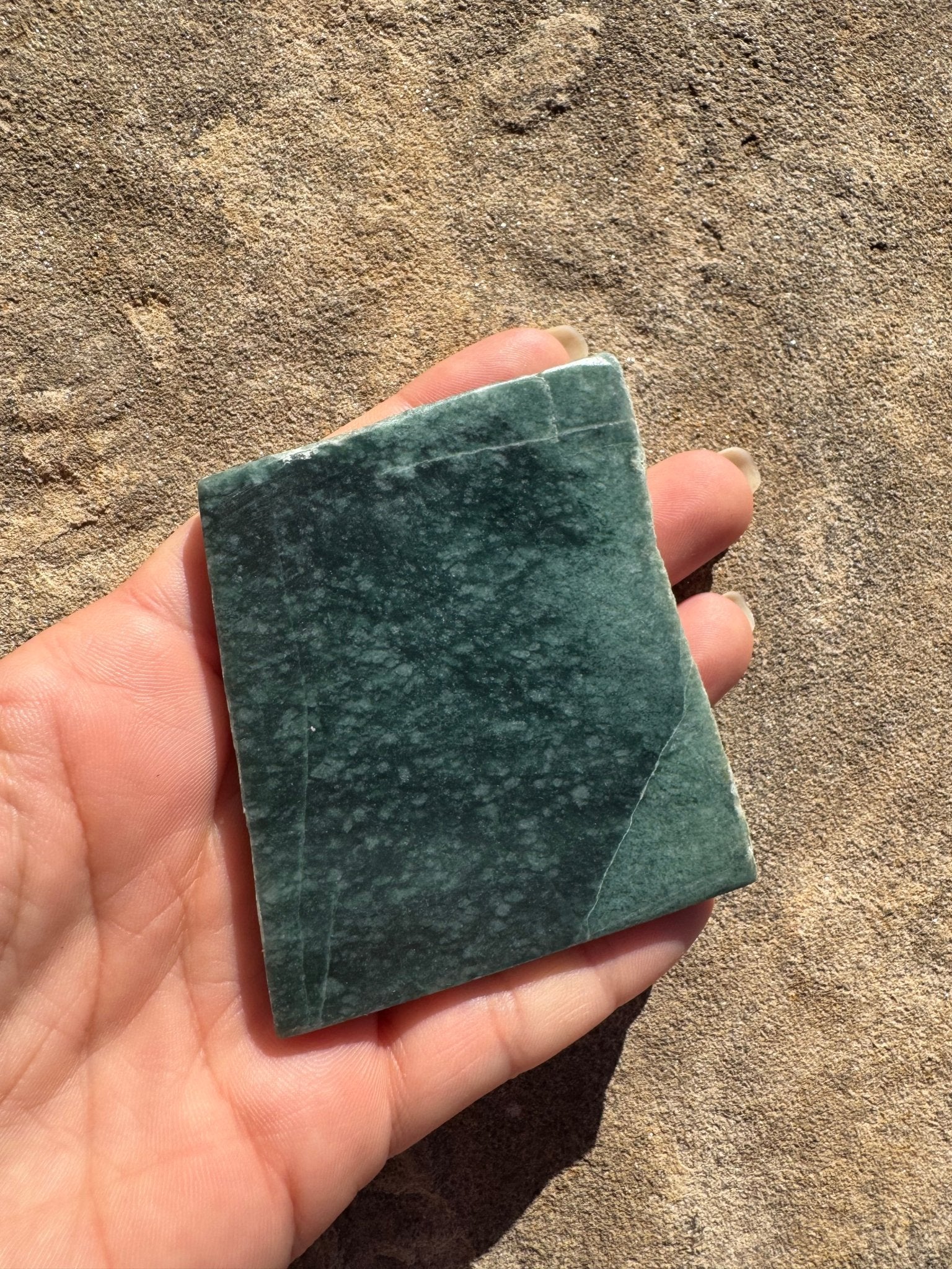Guatemalan Jade Slab 104g - Purple Door Alchemy