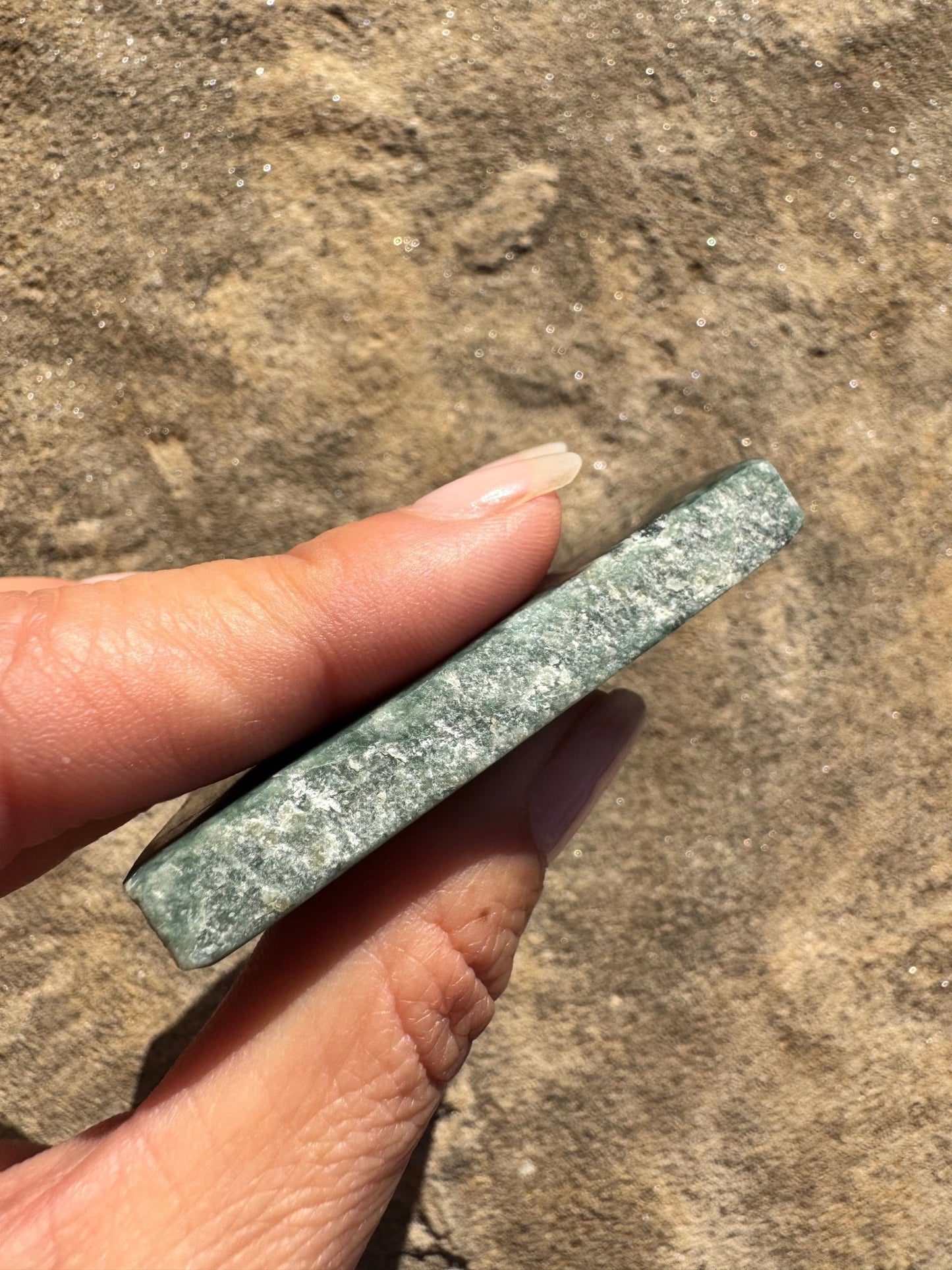 Guatemalan Jade Slab 104g - Purple Door Alchemy