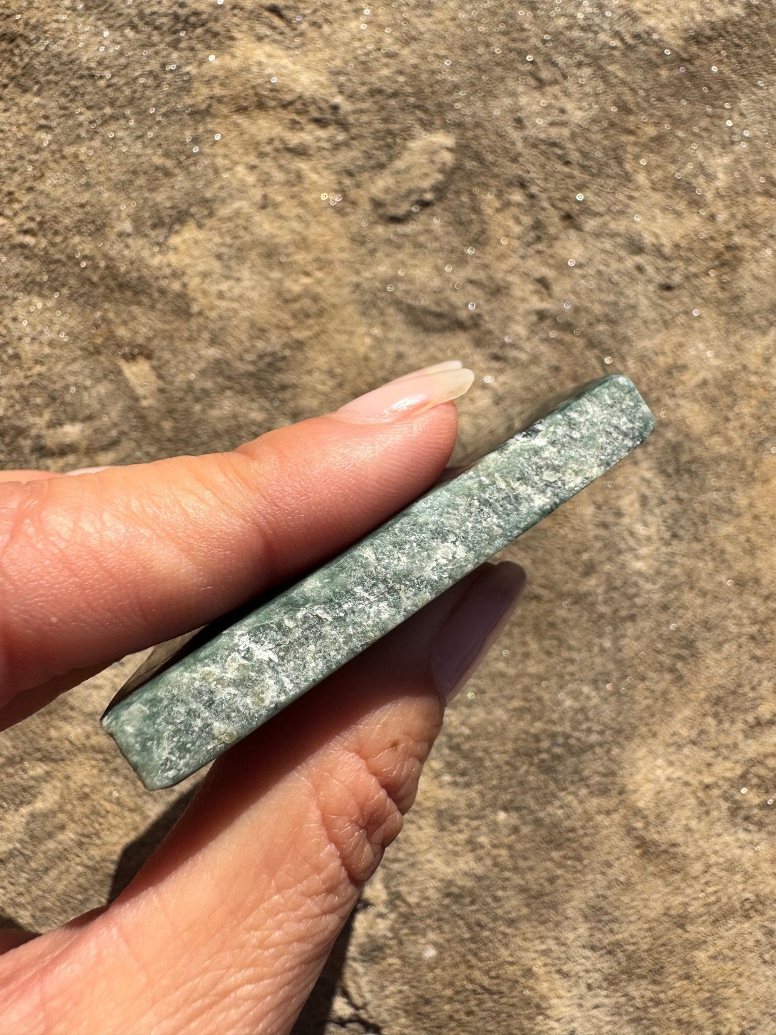 Guatemalan Jade Slab 104g - Purple Door Alchemy