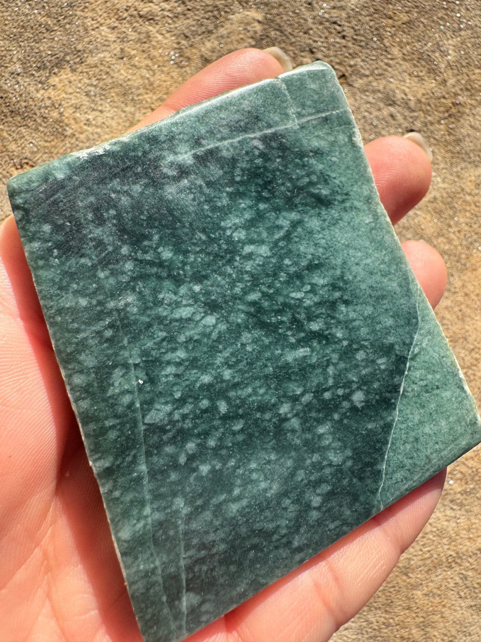 Guatemalan Jade Slab 104g - Purple Door Alchemy