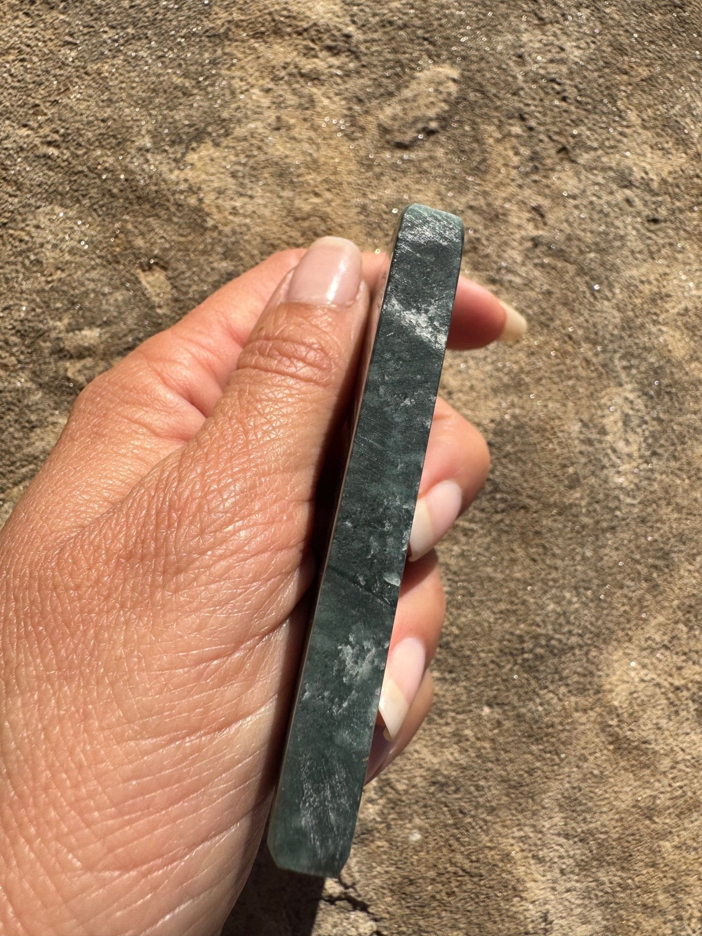 Guatemalan Jade Slab 104g - Purple Door Alchemy
