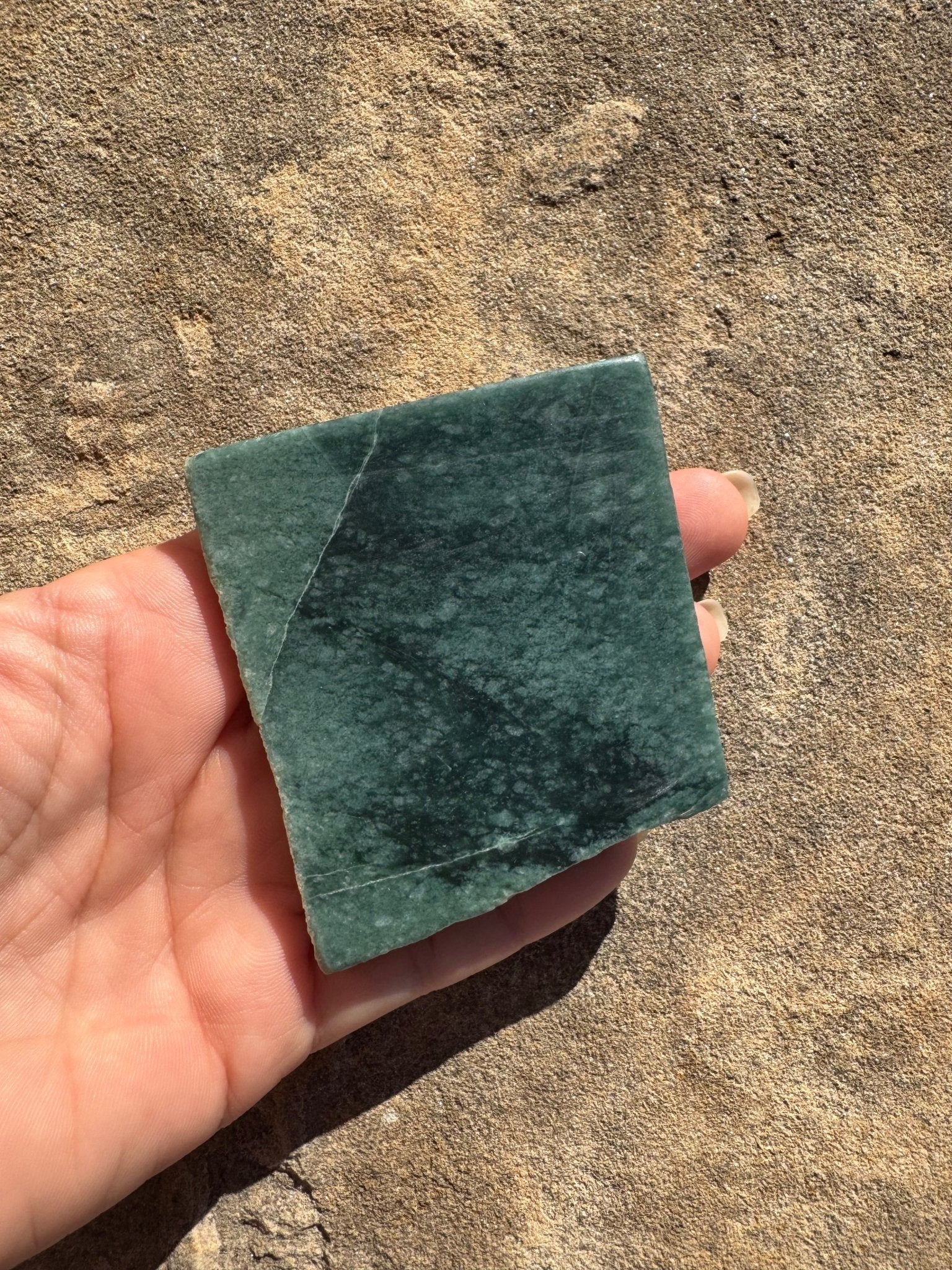Guatemalan Jade Slab 113g - Purple Door Alchemy