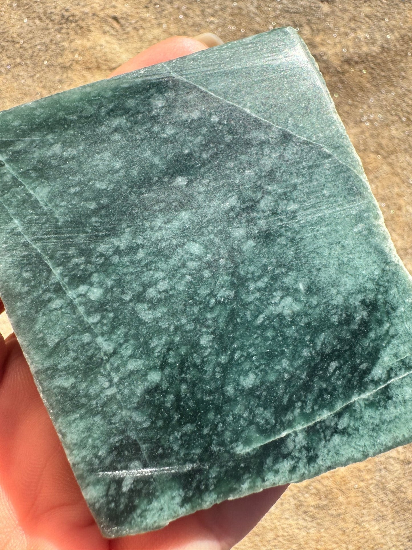 Guatemalan Jade Slab 113g - Purple Door Alchemy