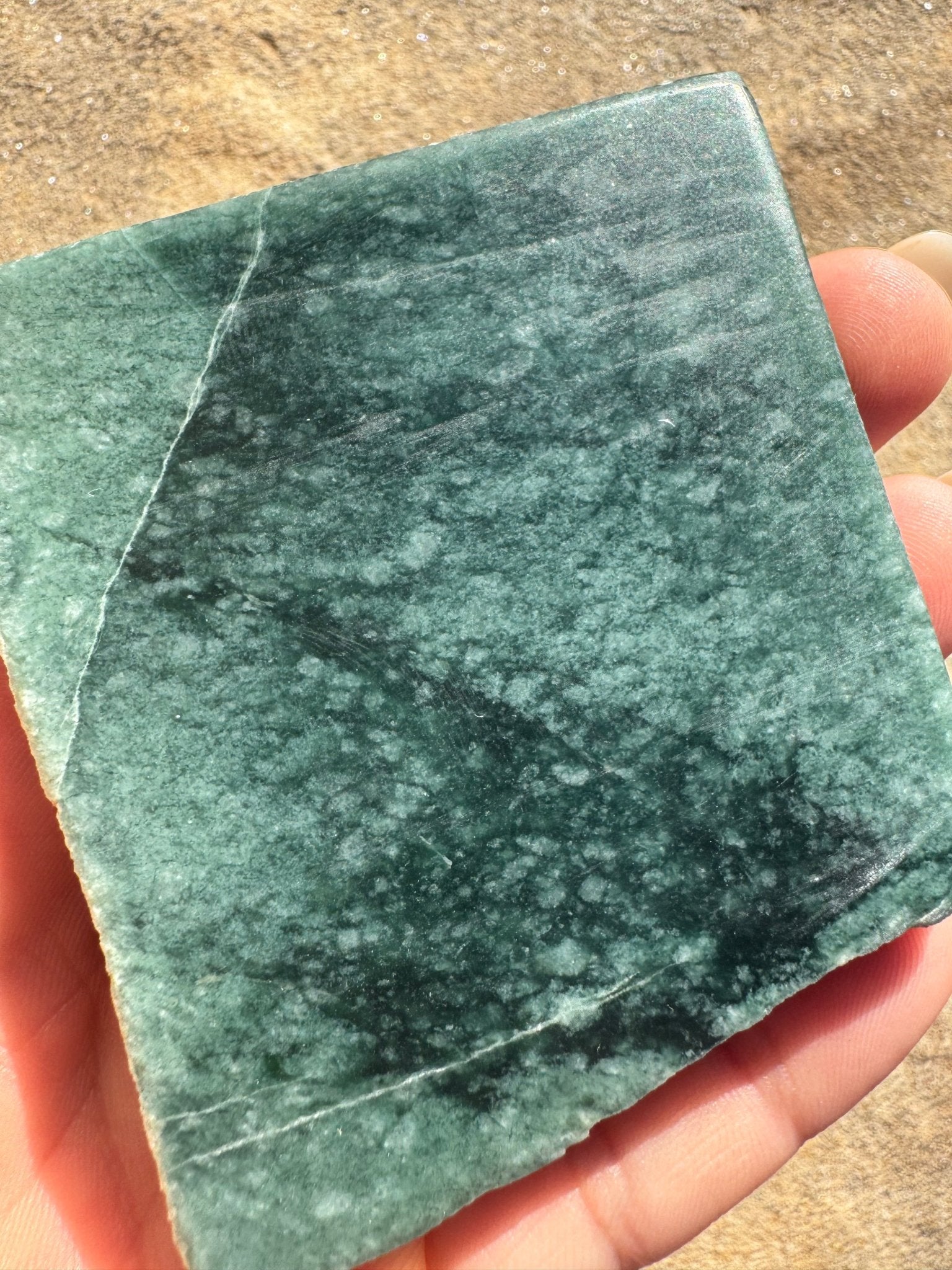 Guatemalan Jade Slab 113g - Purple Door Alchemy
