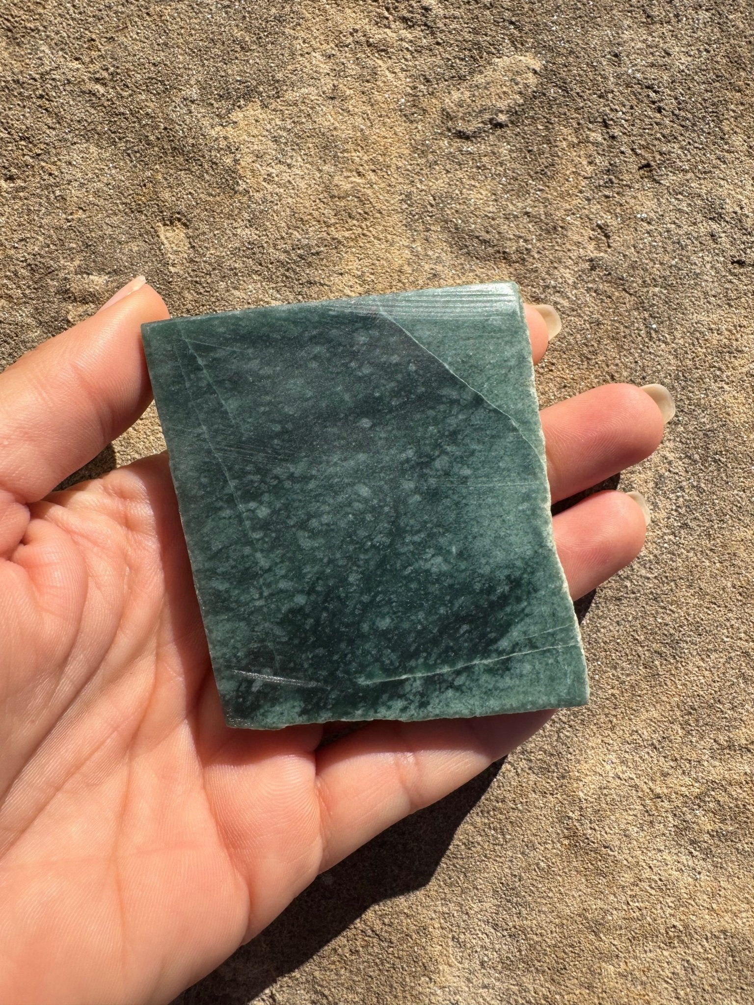 Guatemalan Jade Slab 113g - Purple Door Alchemy