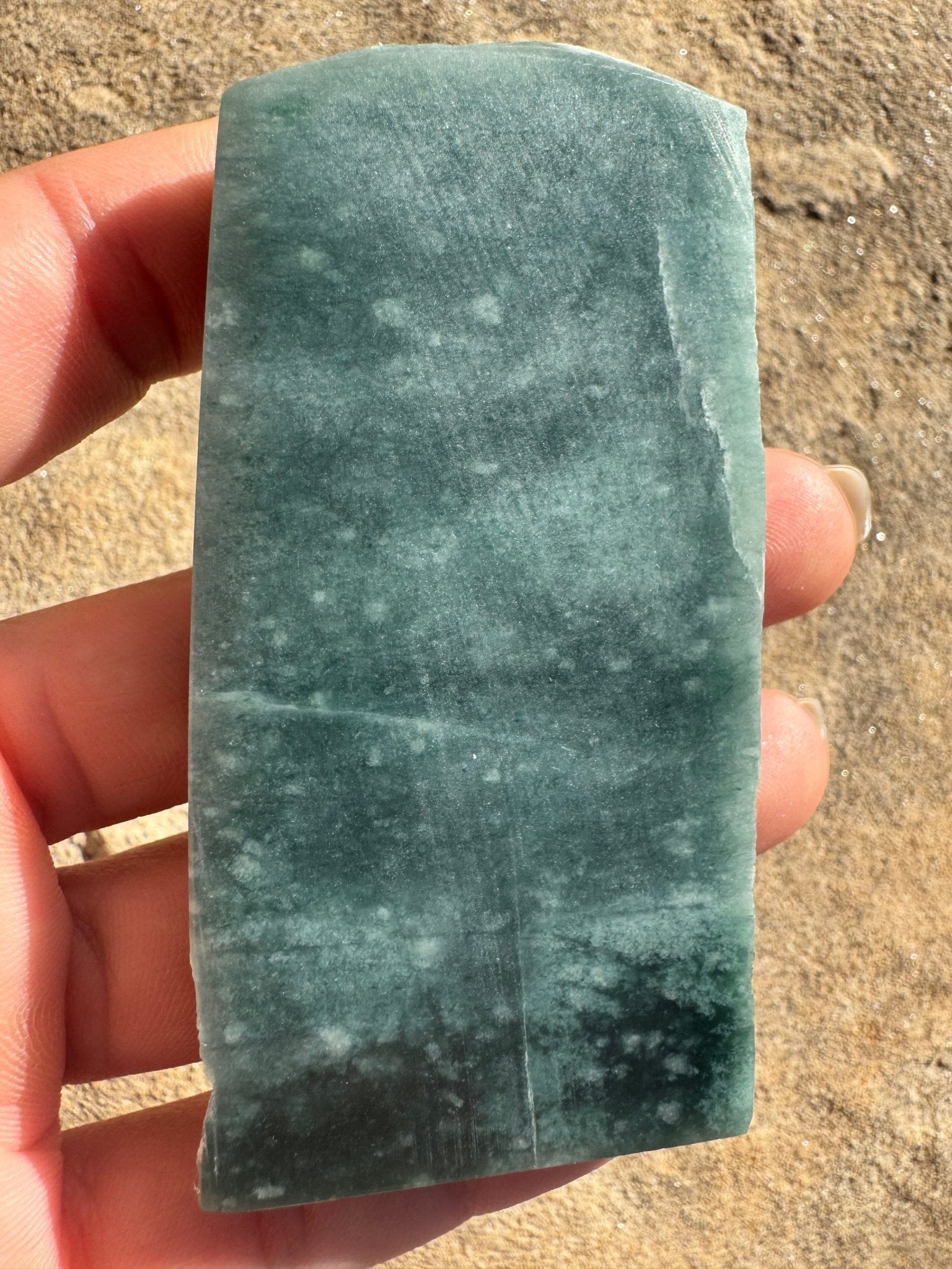 Guatemalan Jade Slab 93g - Purple Door Alchemy
