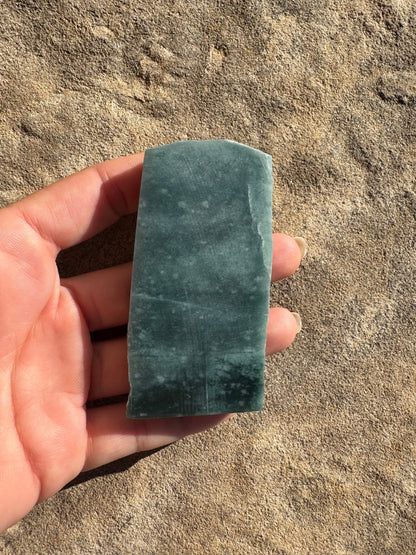 Guatemalan Jade Slab 93g - Purple Door Alchemy