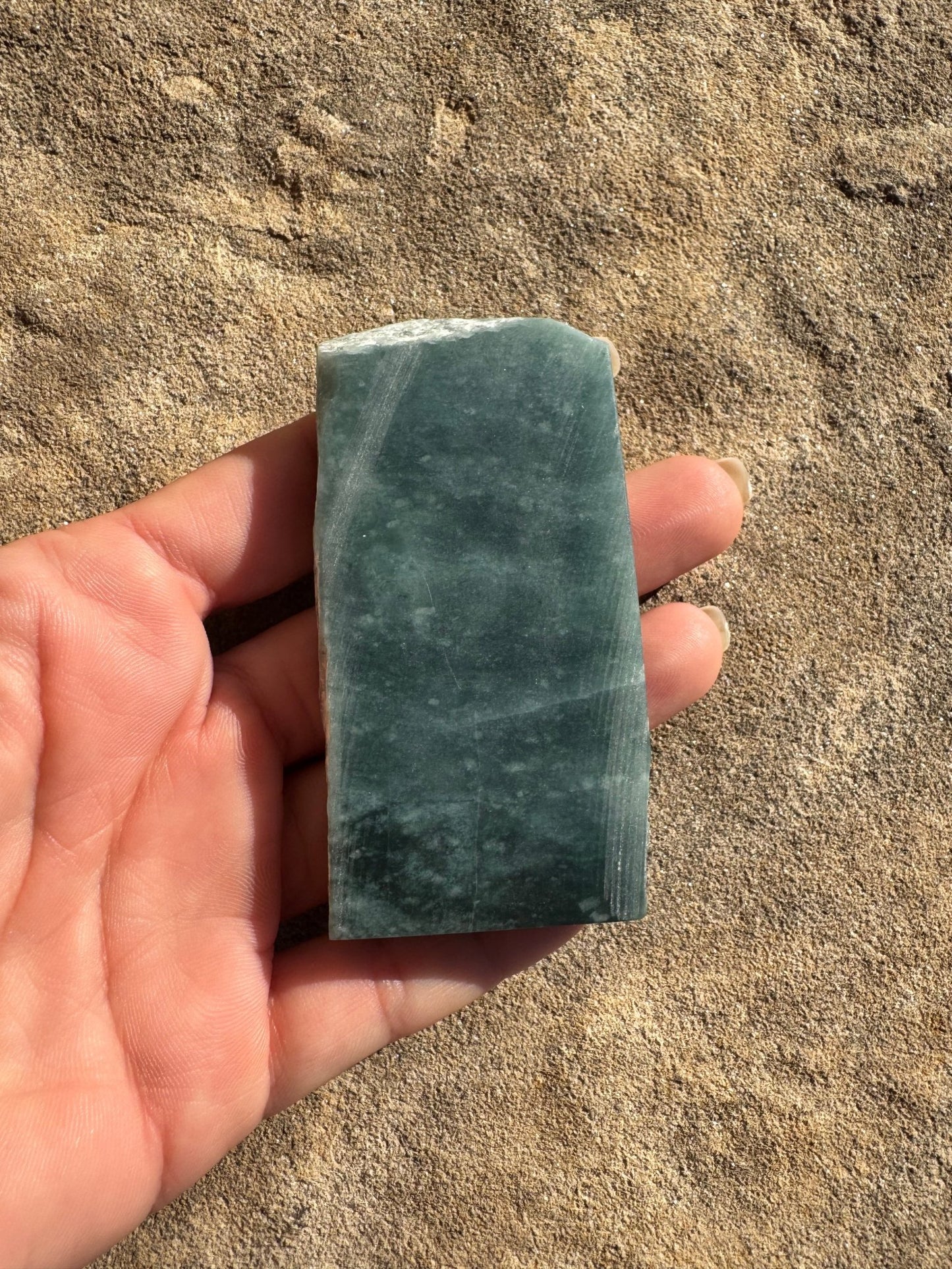 Guatemalan Jade Slab 93g - Purple Door Alchemy