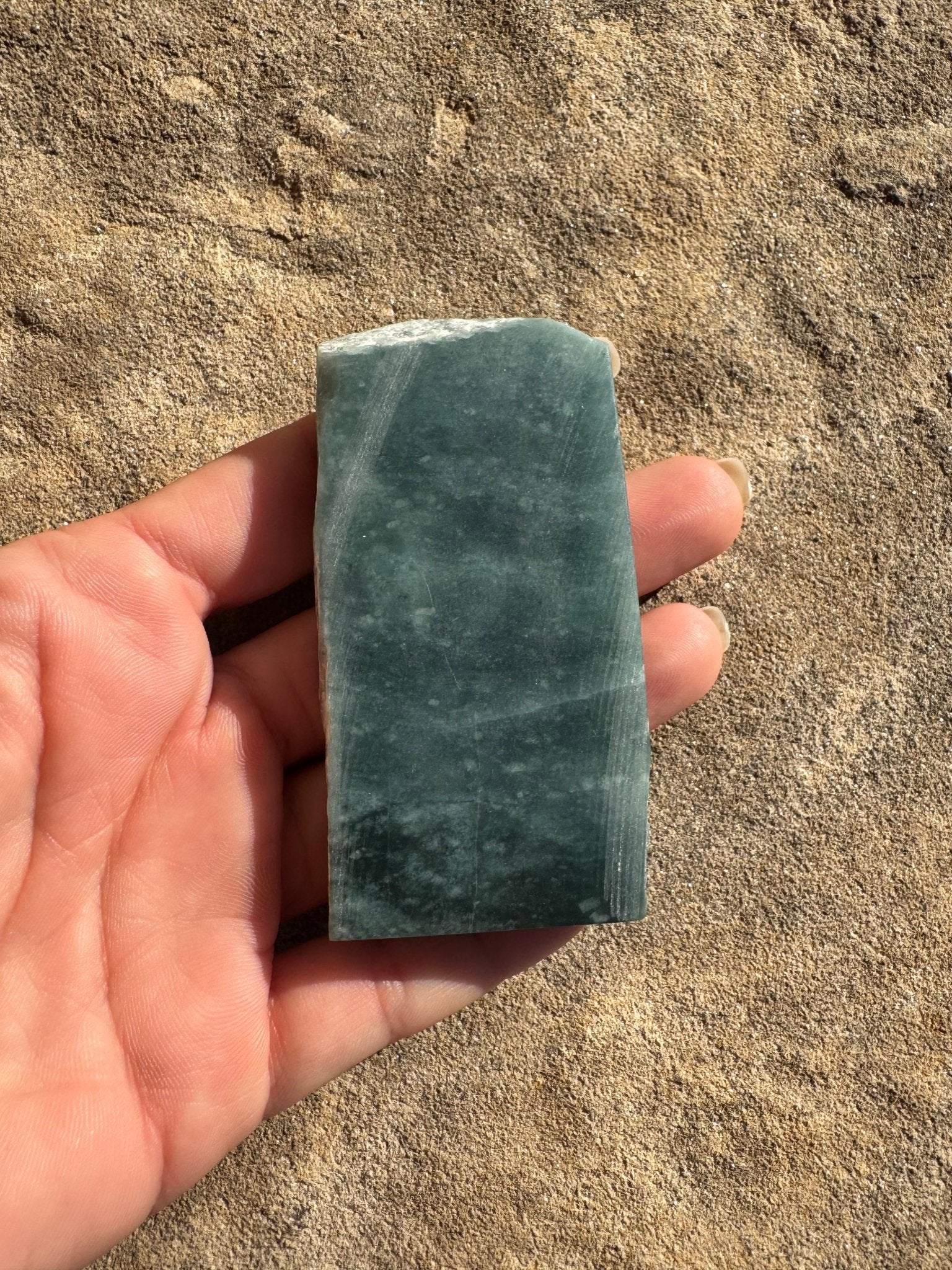 Guatemalan Jade Slab 93g - Purple Door Alchemy
