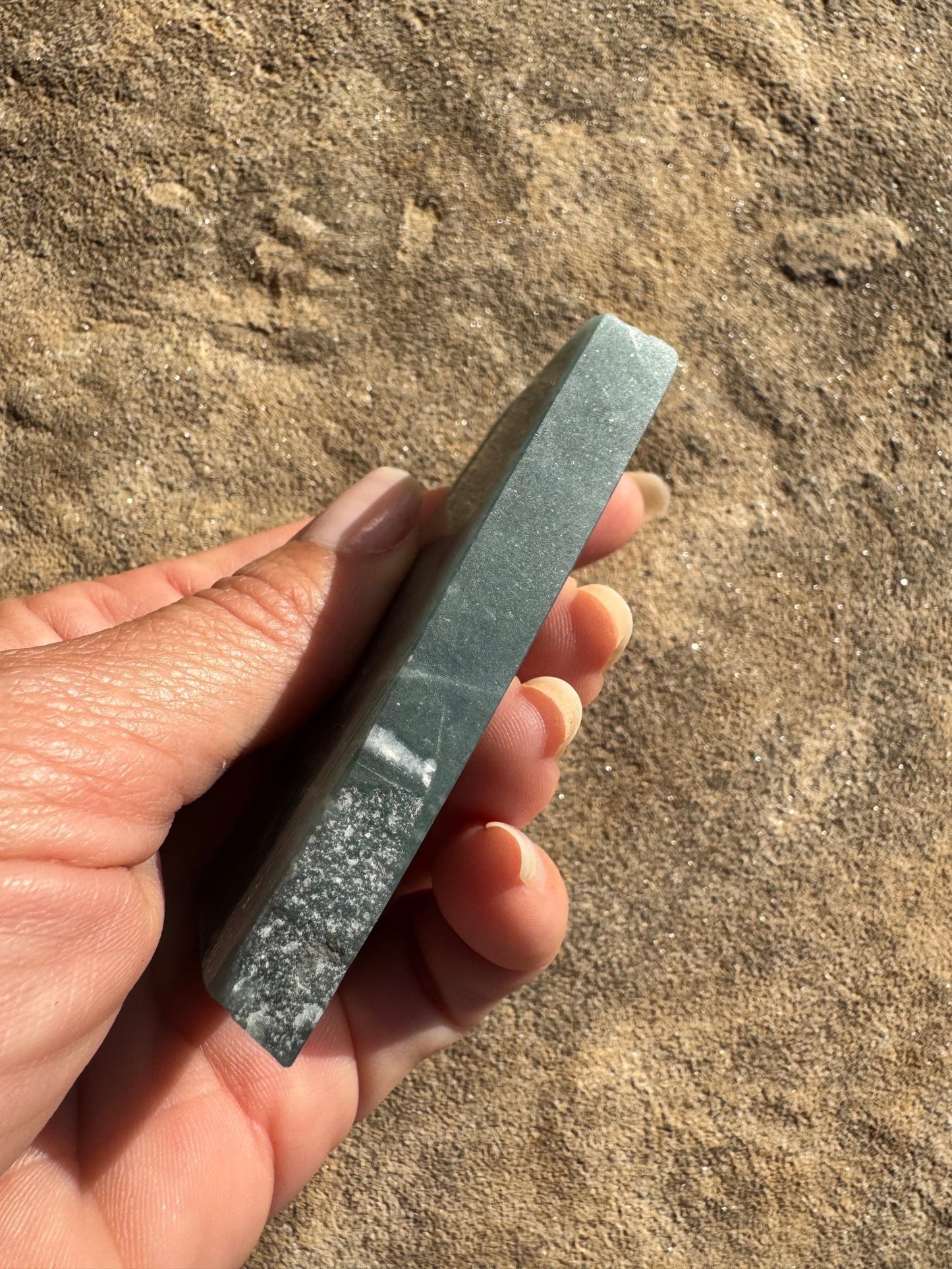 Guatemalan Jade Slab 93g - Purple Door Alchemy