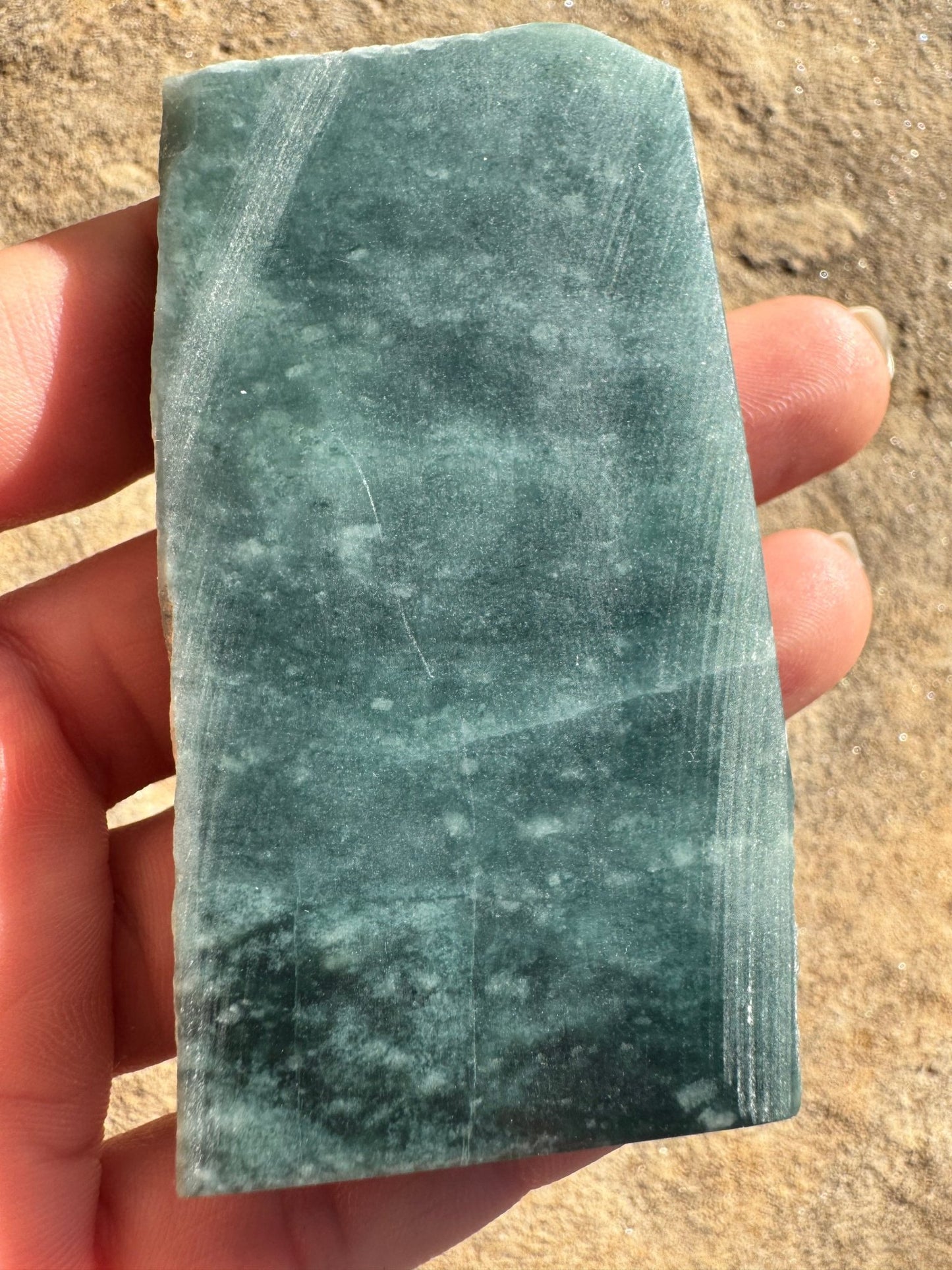 Guatemalan Jade Slab 93g - Purple Door Alchemy