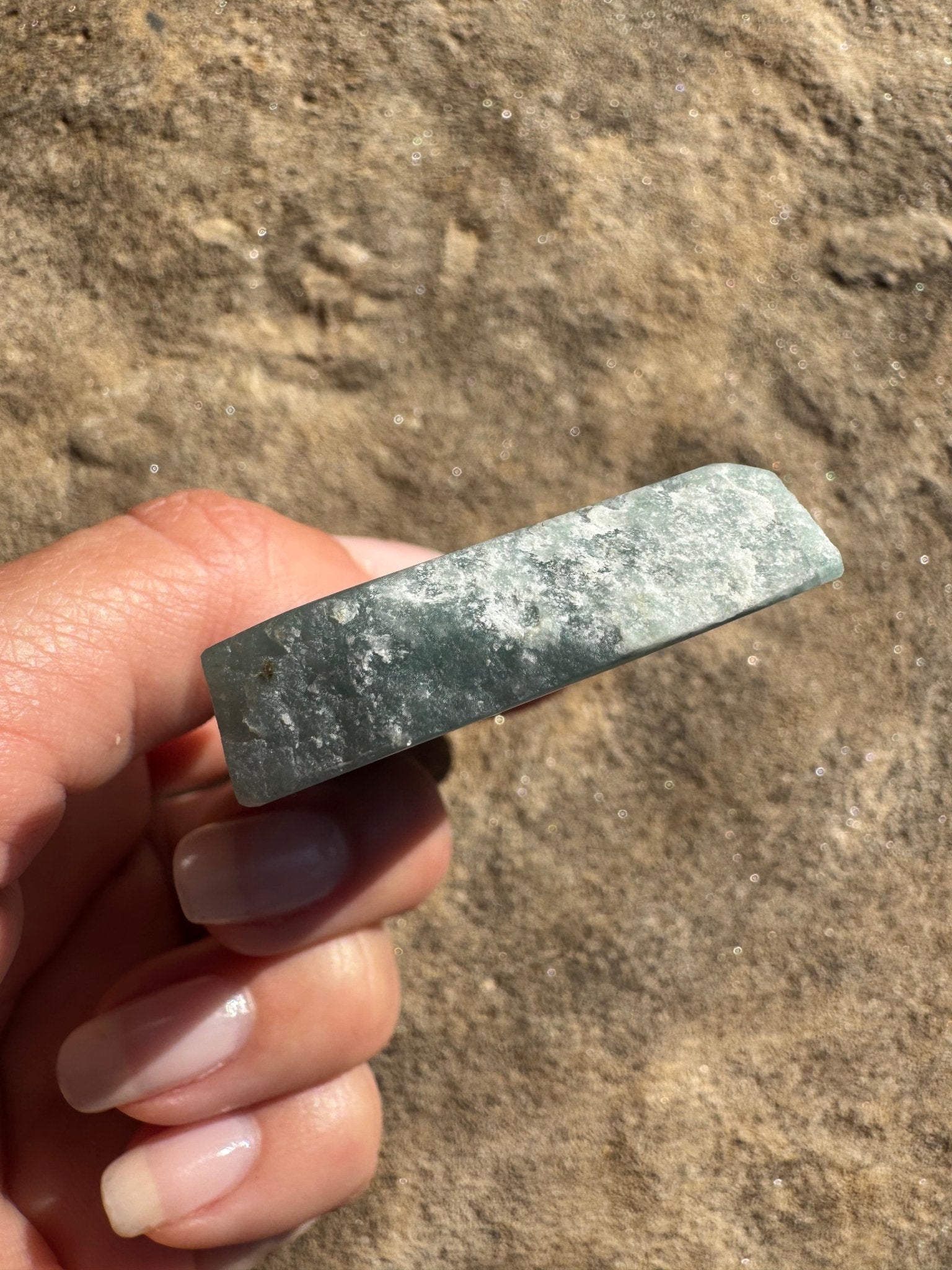 Guatemalan Jade Slab 93g - Purple Door Alchemy