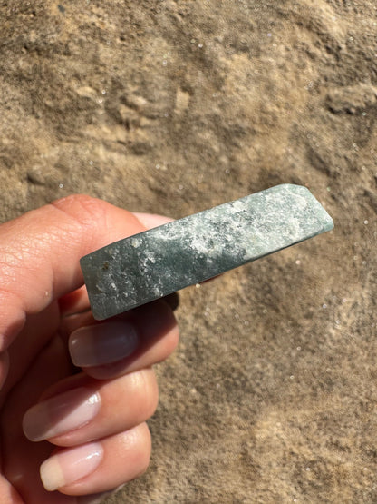 Guatemalan Jade Slab 93g - Purple Door Alchemy