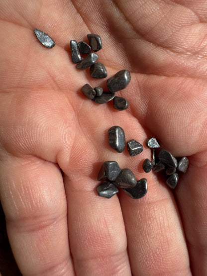 Hematite Chips (1 ounce, 1/2 lb, 1 lb) - Purple Door Alchemy