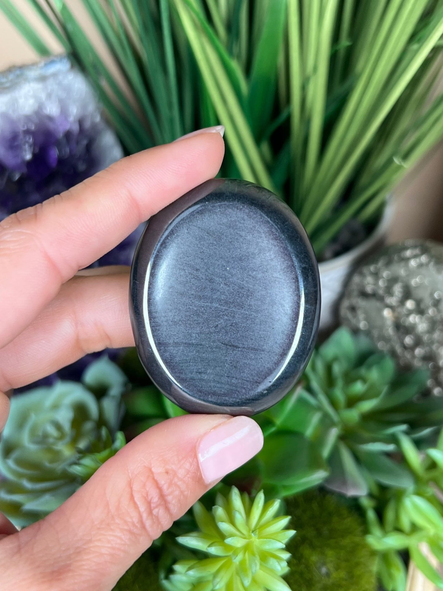 Hematite Worry Stone - Purple Door Alchemy