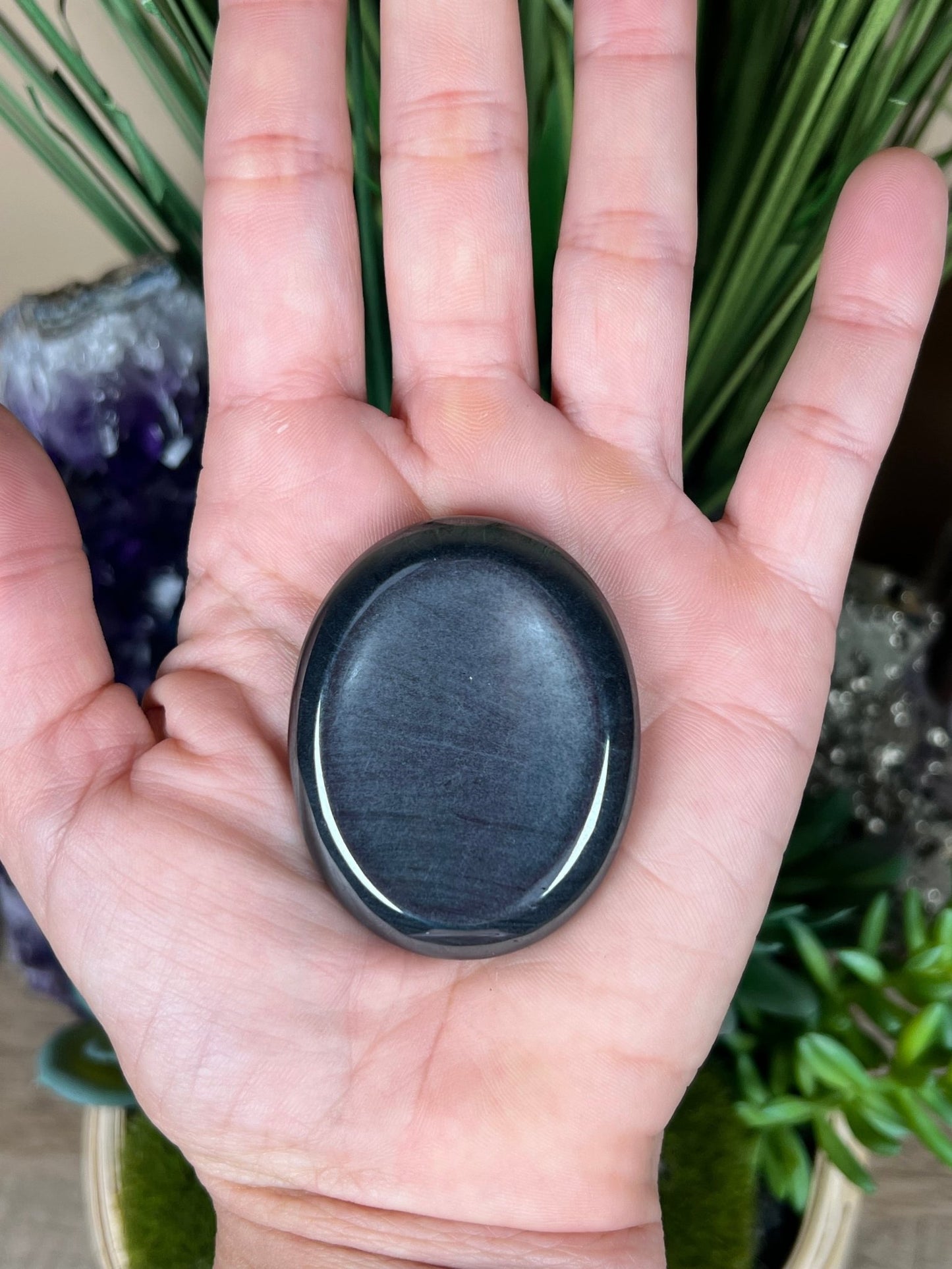 Hematite Worry Stone - Purple Door Alchemy