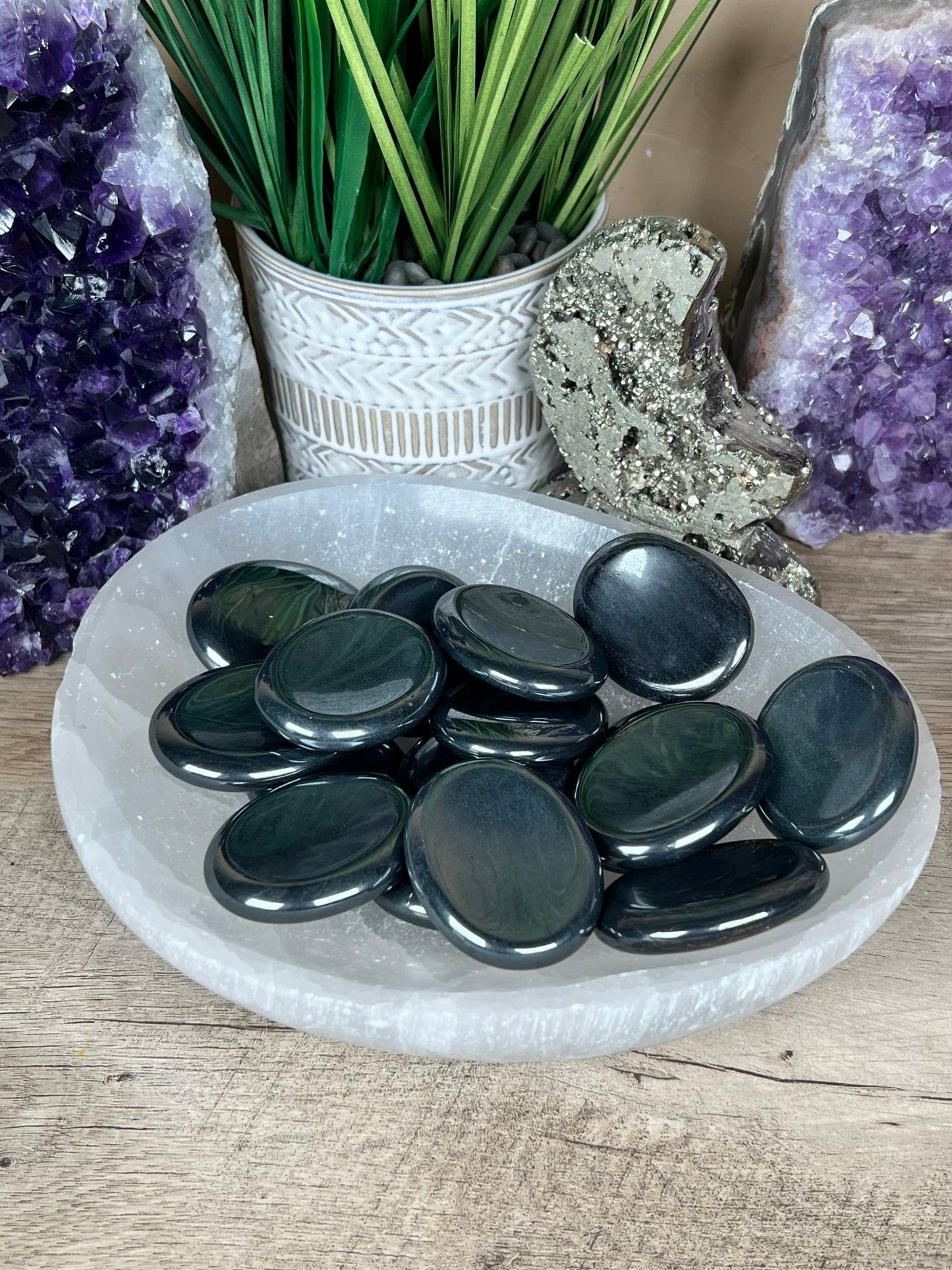 Hematite Worry Stone - Purple Door Alchemy