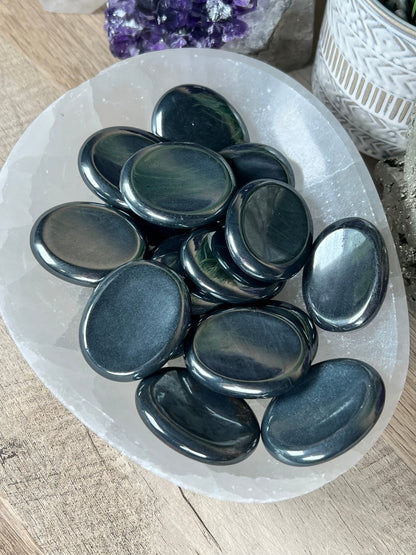 Hematite Worry Stone - Purple Door Alchemy