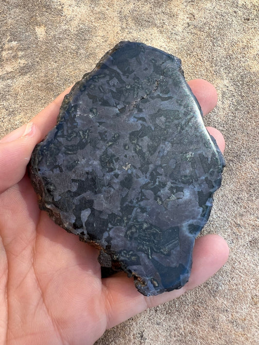 Indigo Gabbro Slab 104g - Purple Door Alchemy