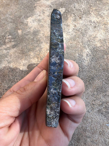 Indigo Gabbro Slab 104g - Purple Door Alchemy