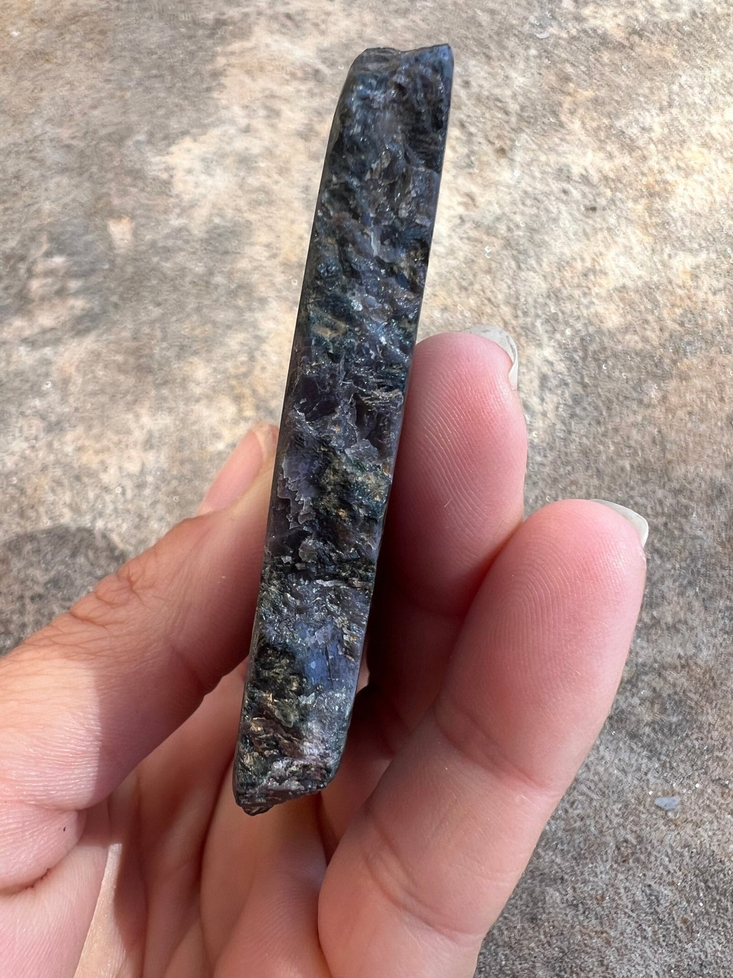 Indigo Gabbro Slab 104g - Purple Door Alchemy