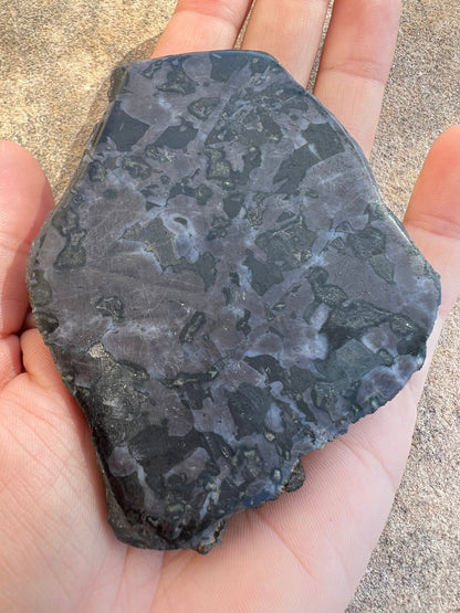 Indigo Gabbro Slab 104g - Purple Door Alchemy