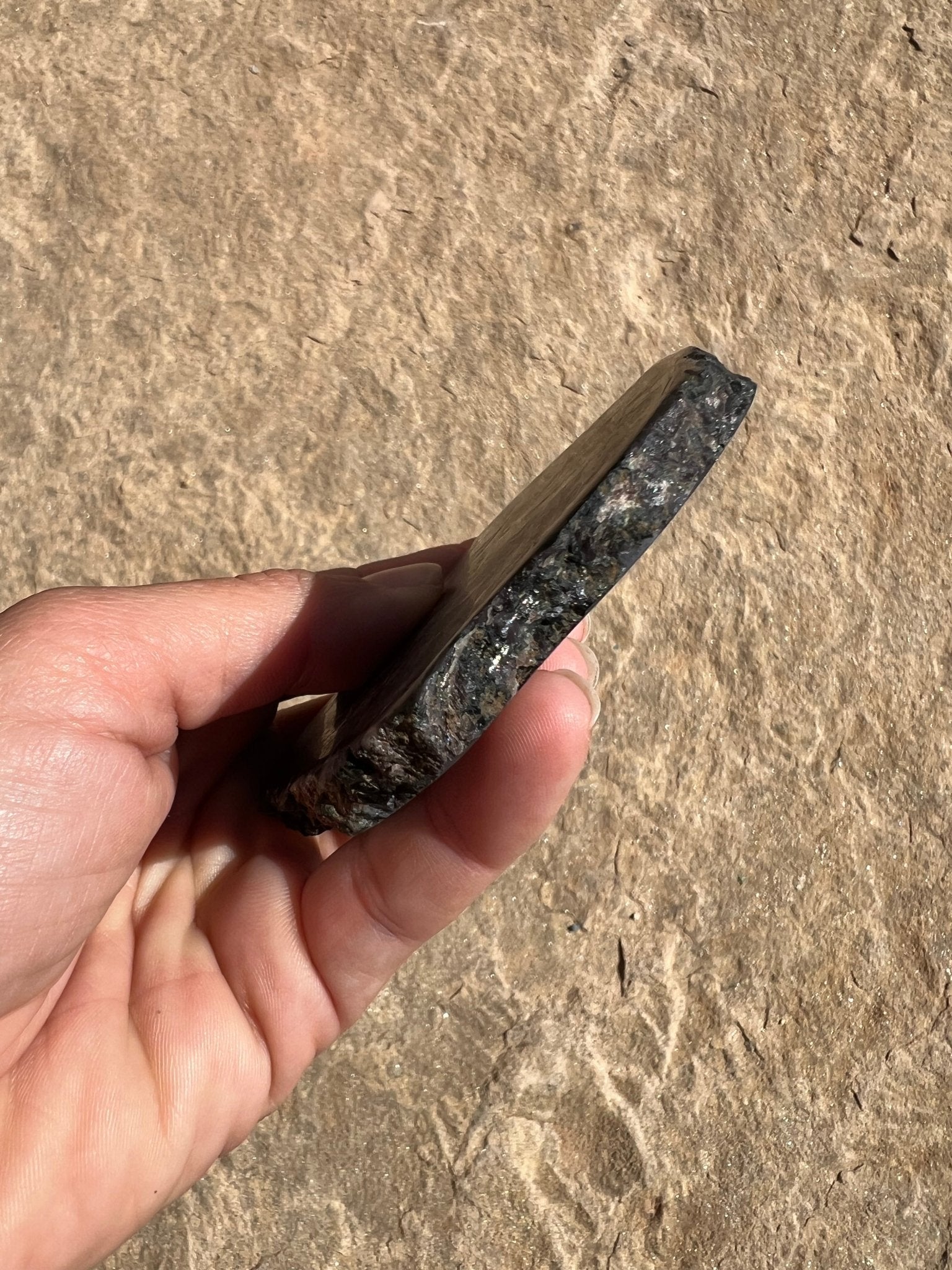 Indigo Gabbro Slab 120g - Purple Door Alchemy