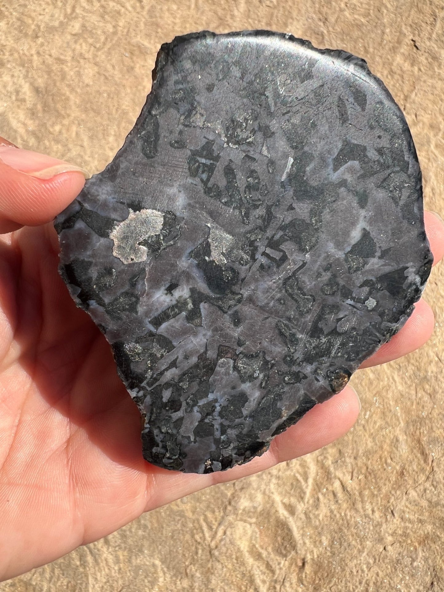 Indigo Gabbro Slab 120g - Purple Door Alchemy