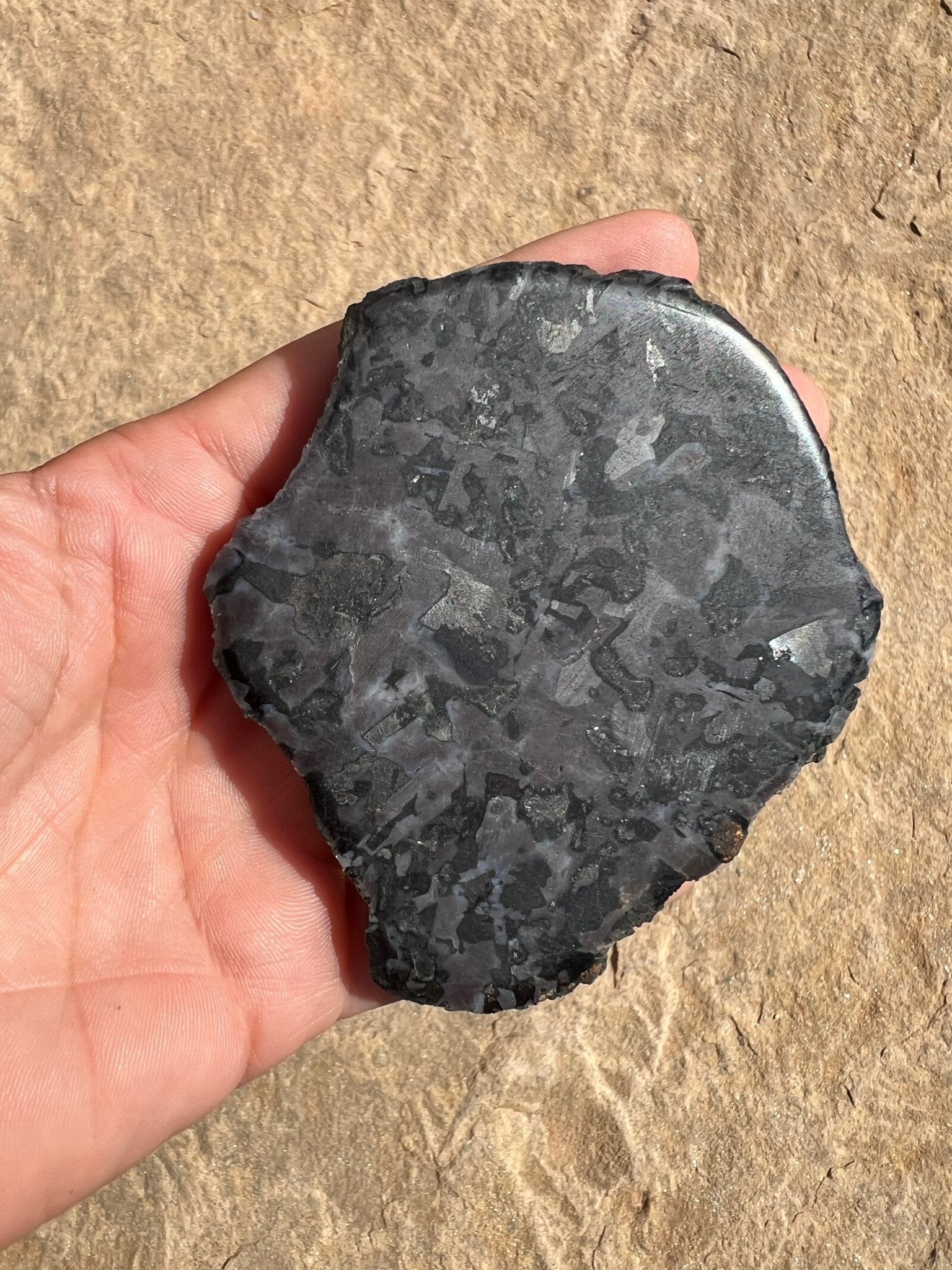 Indigo Gabbro Slab 120g - Purple Door Alchemy