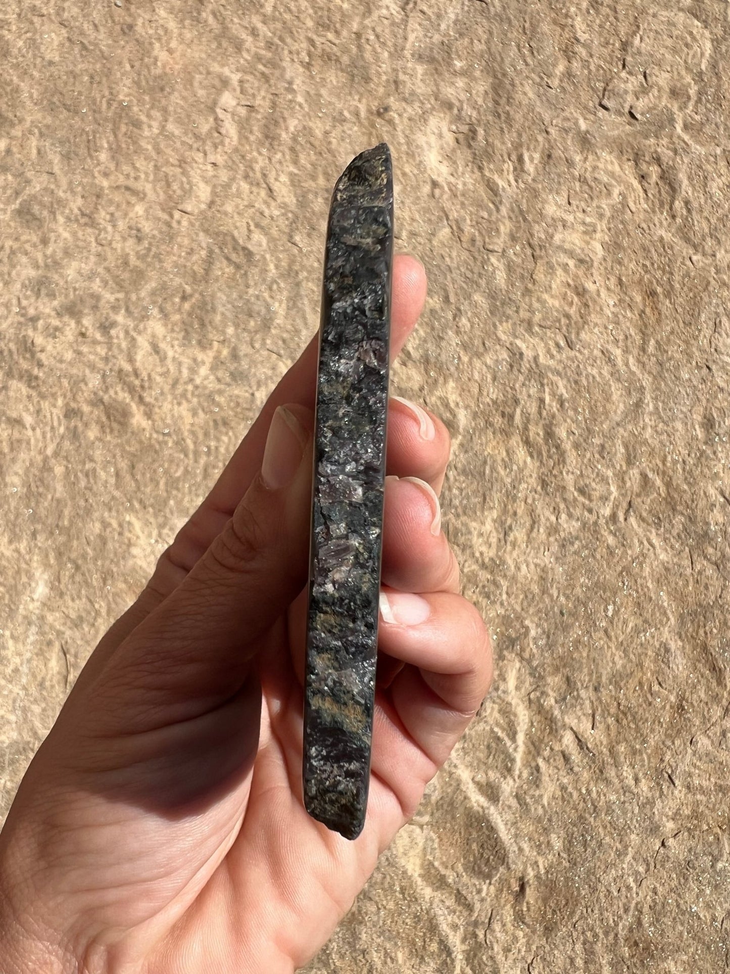 Indigo Gabbro Slab 144g - Purple Door Alchemy