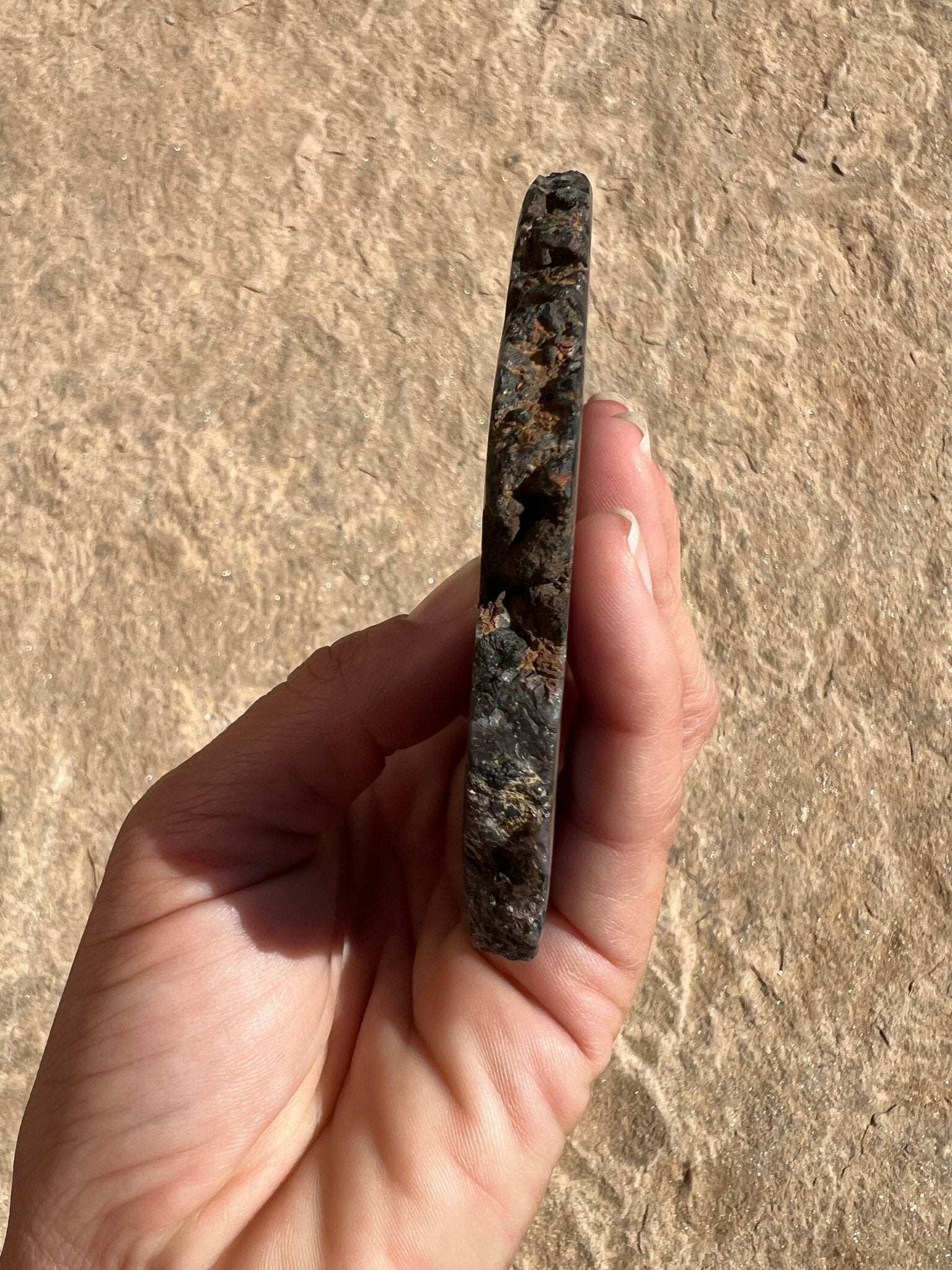 Indigo Gabbro Slab 144g - Purple Door Alchemy