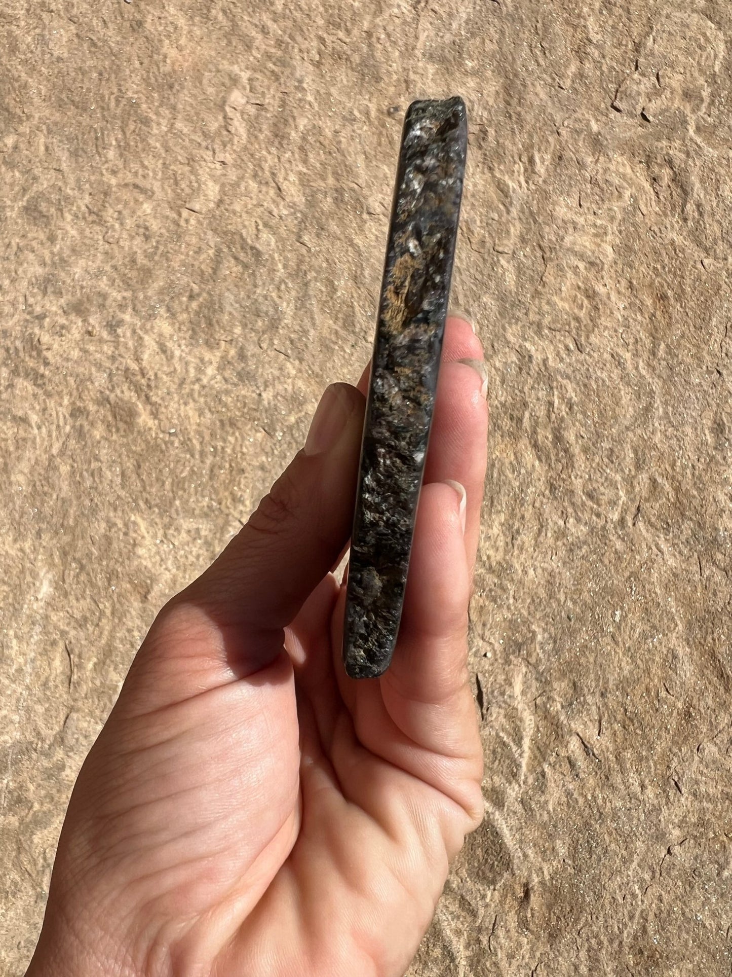 Indigo Gabbro Slab 144g - Purple Door Alchemy