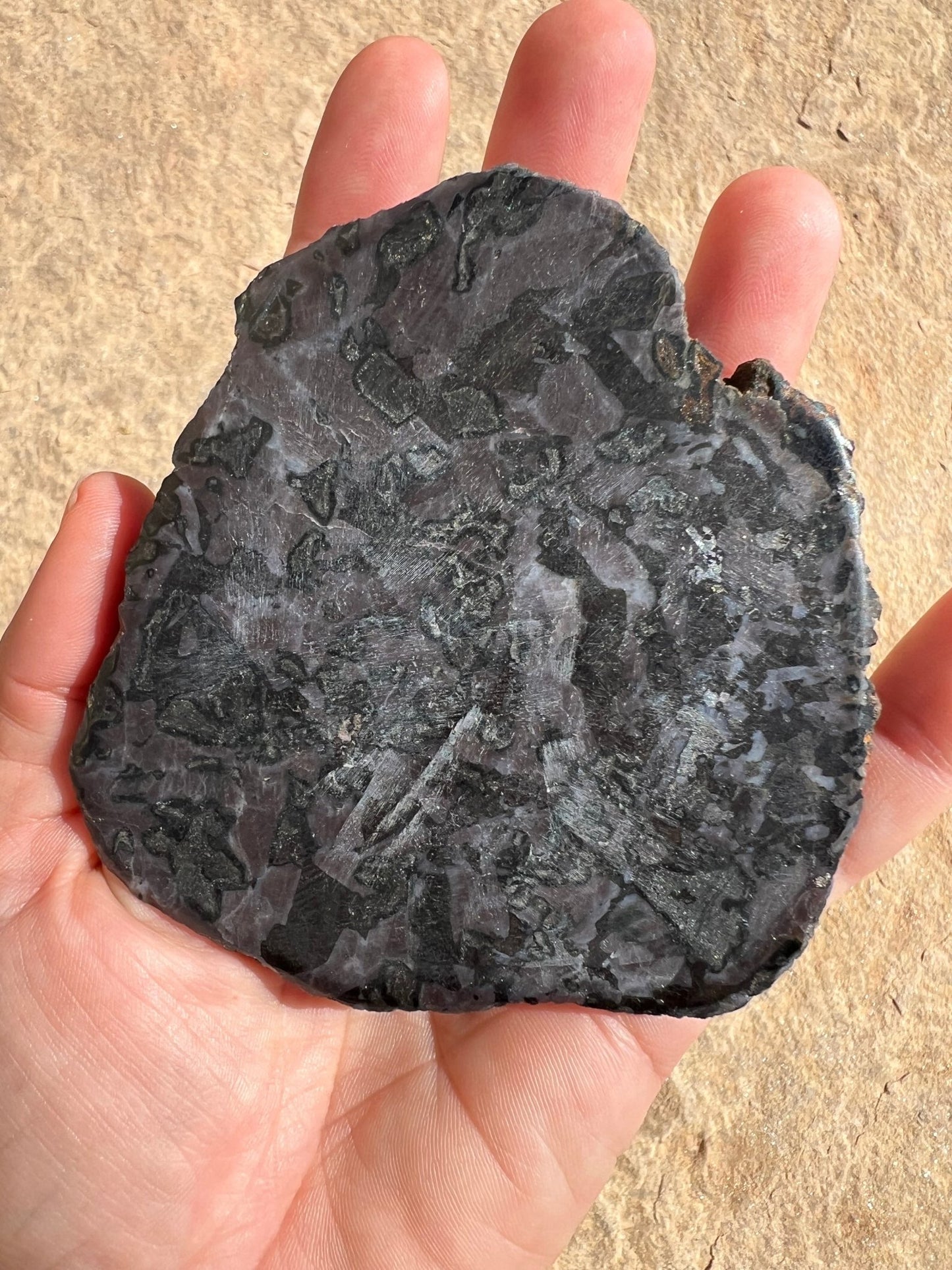 Indigo Gabbro Slab 144g - Purple Door Alchemy