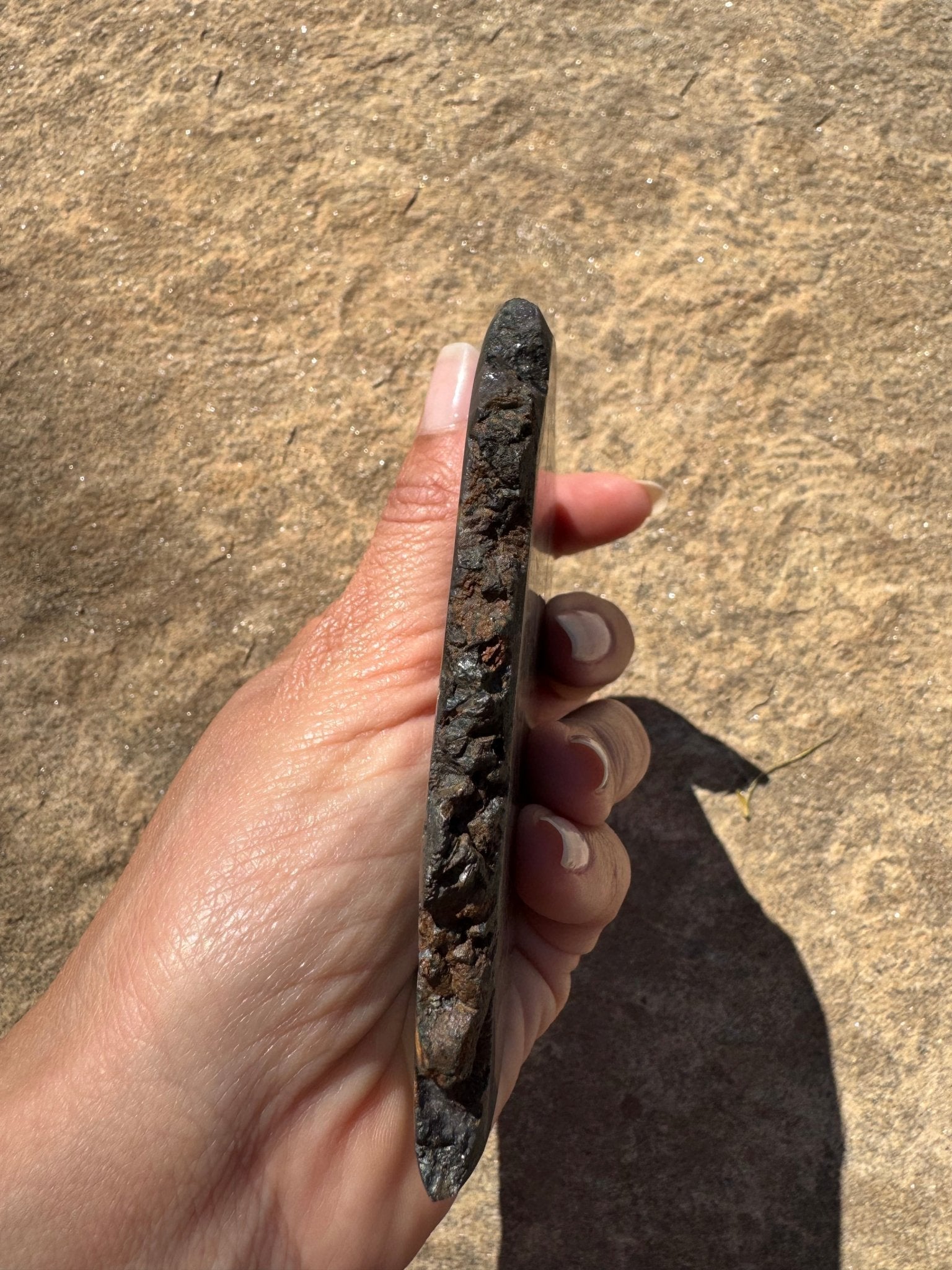 Indigo Gabbro Slab 164g - Purple Door Alchemy